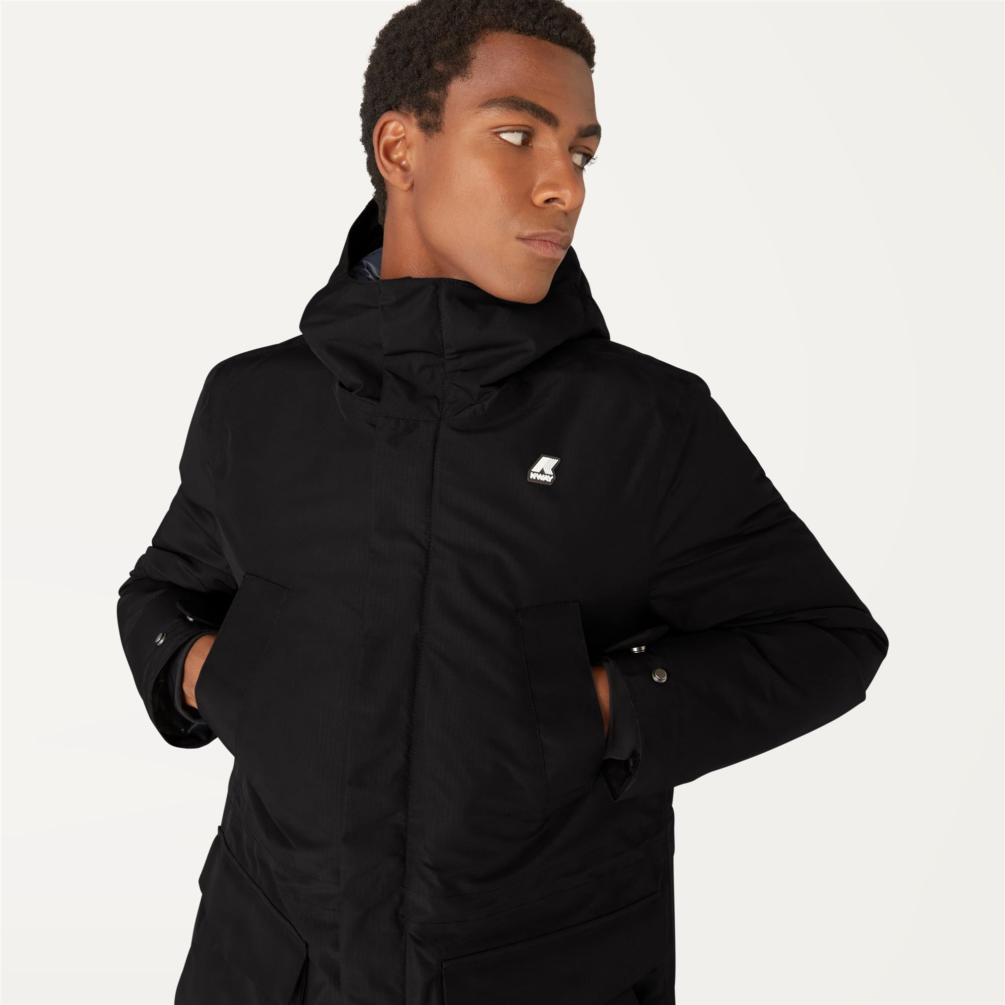 k-way-joshua-thermo-heavy-parka-mi-longue-homme-black-pure-blue-depth image 4