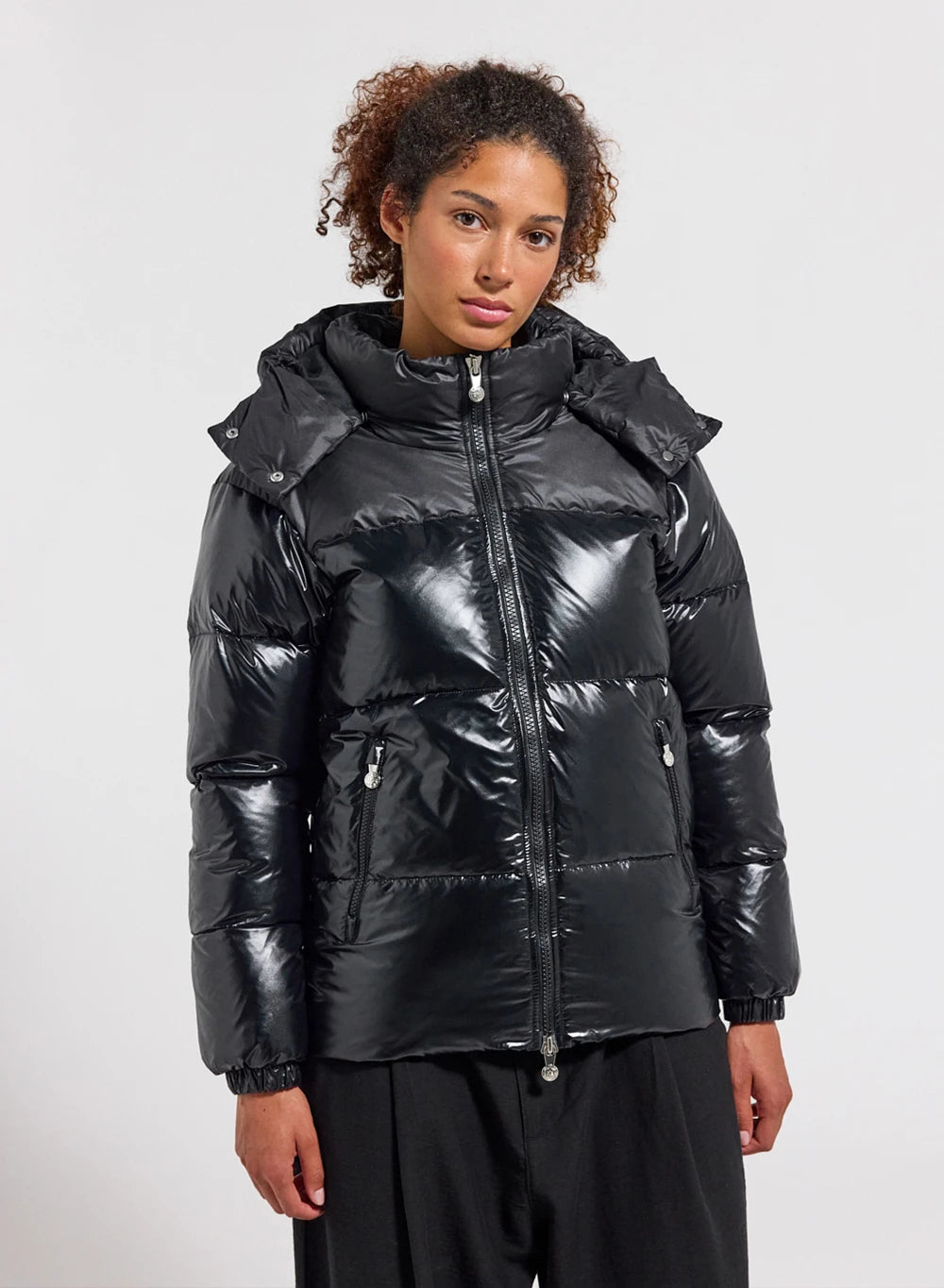 pyrenex-doudoune-brillante-femme-lively-noire image 1