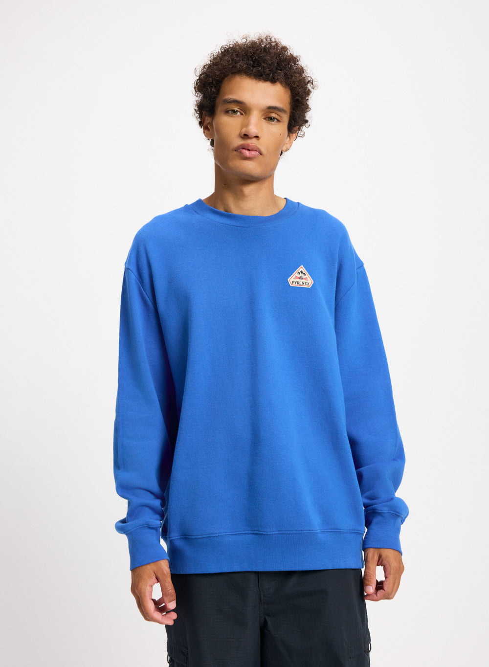 pyrenex-escou-sweatshirt-coton-bio-bleu-lectrique image 2