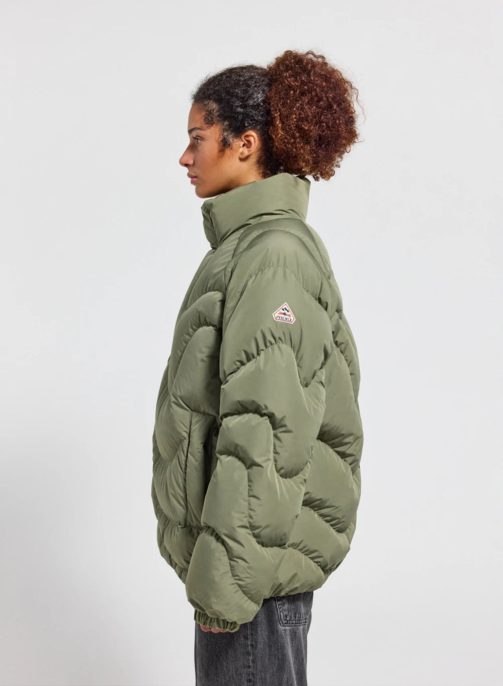 pyrenex-cairns-doudoune-unisexe-kaki-clair-enfiler-demi-zip image 6