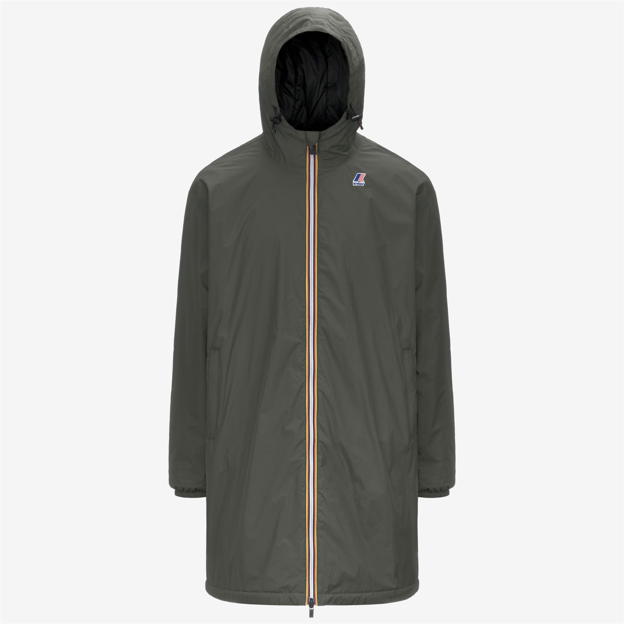 k-way-le-vrai-4-0-eiffel-east-warm-manteau-de-pluie-3-4-unisexe-green-blackish image 6