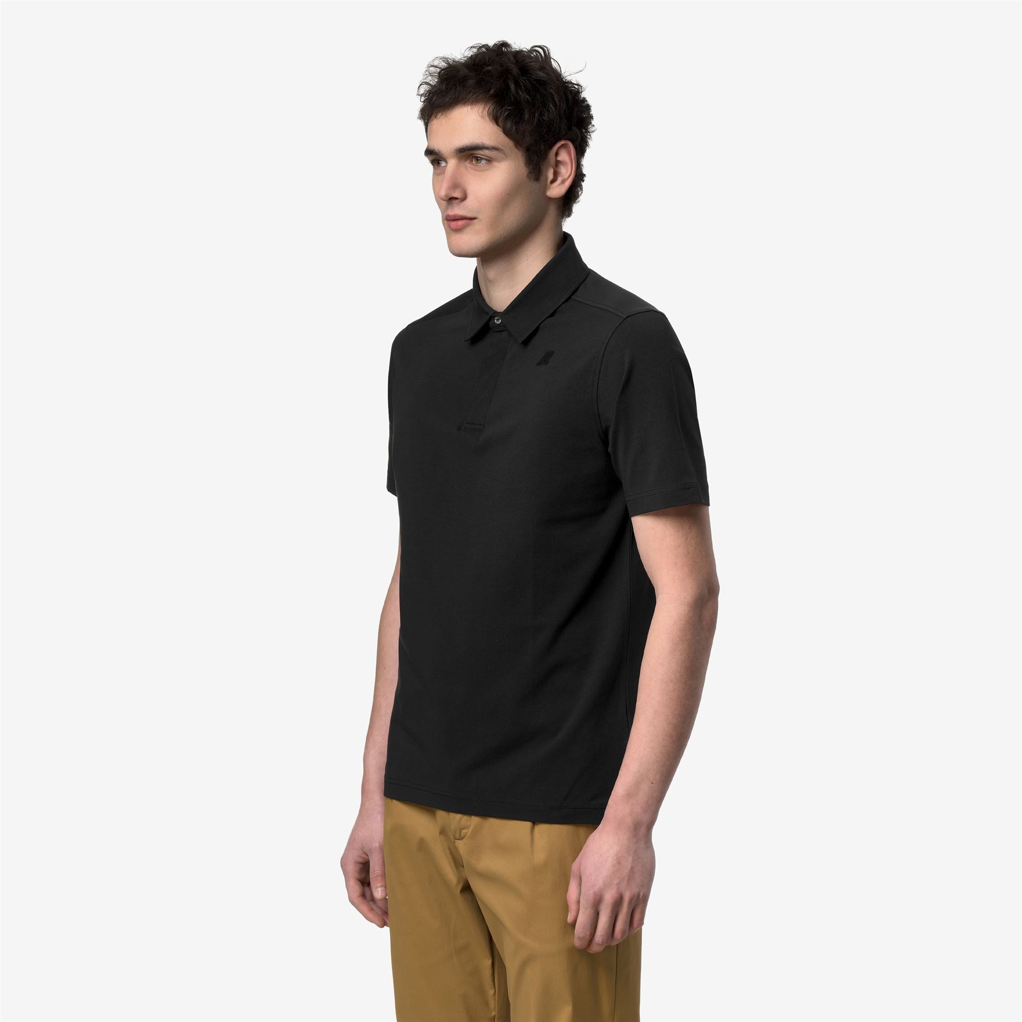 k-way-viggo-lt-stretch-jersey-slim-polo-homme-black-pure image 2