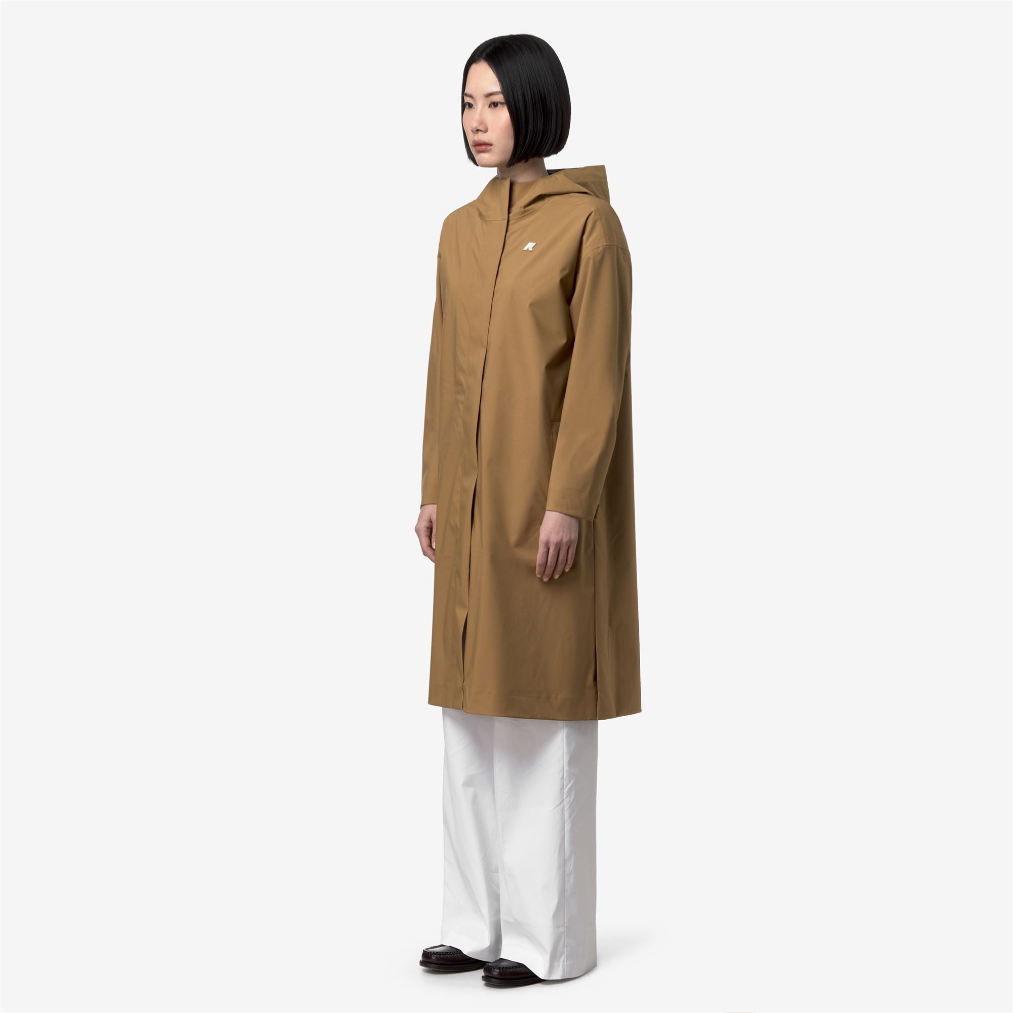 k-way-tigrit-stretch-2l-manteau-long-femme-brown-bistre image 2