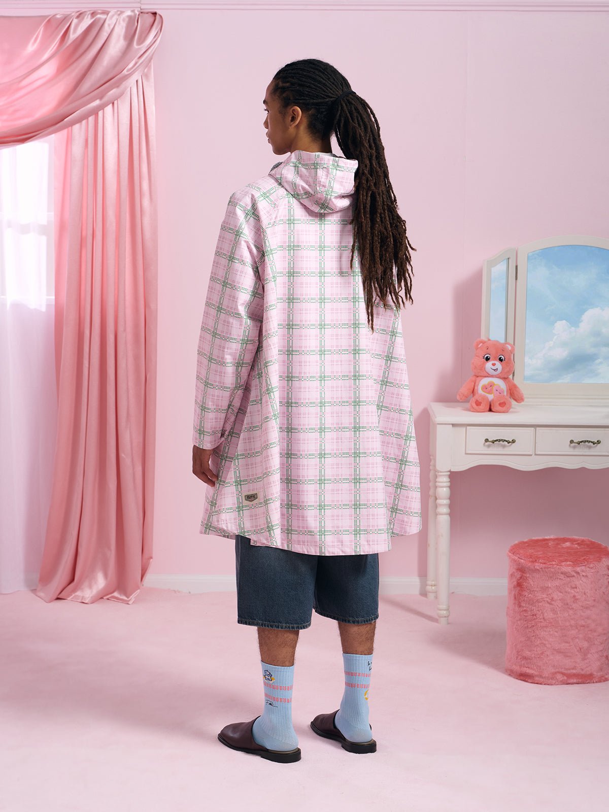 flotte-gabriel-poncho-imperm-able-bisounours-care-bears-tartan image 5