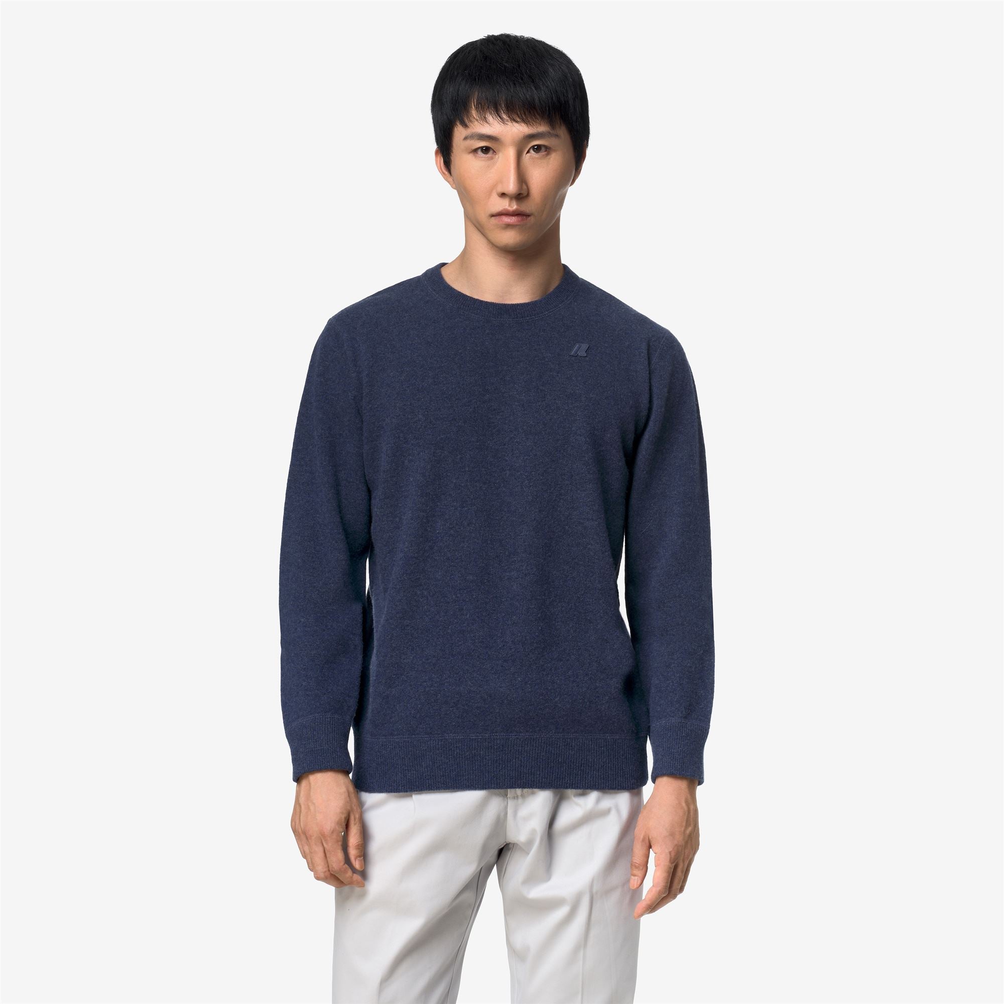 k-way-sebastien-fleece-stitch-pull-over-homme-blue-dusty image 1