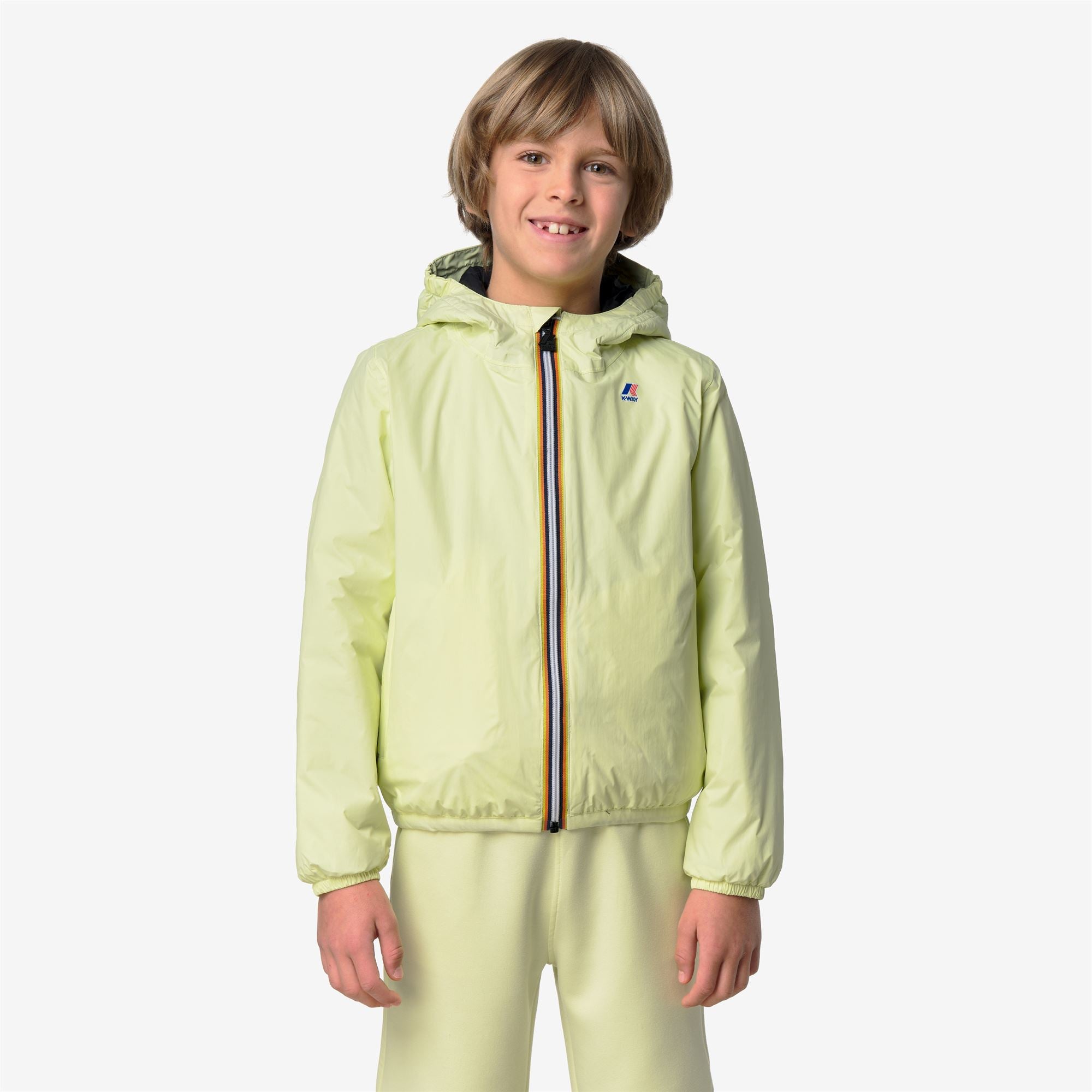k-way-le-vrai-4-0-claude-warm-veste-milieu-enfant-yellow-lime image 2