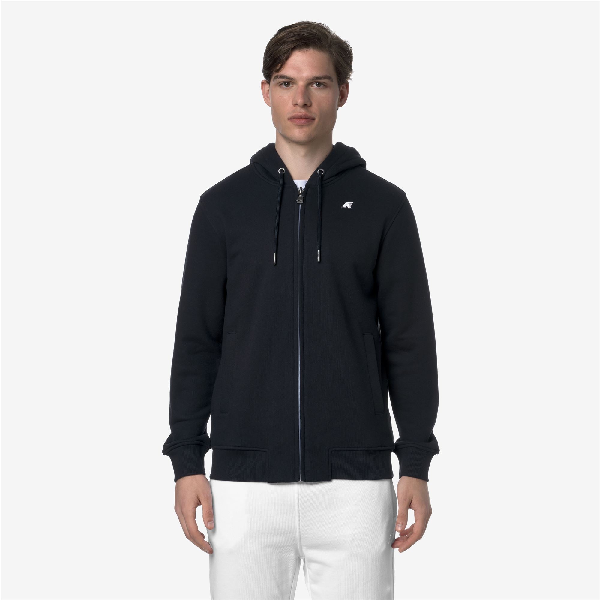 k-way-anthony-french-terry-veste-polaire-homme-blue-depth image 1