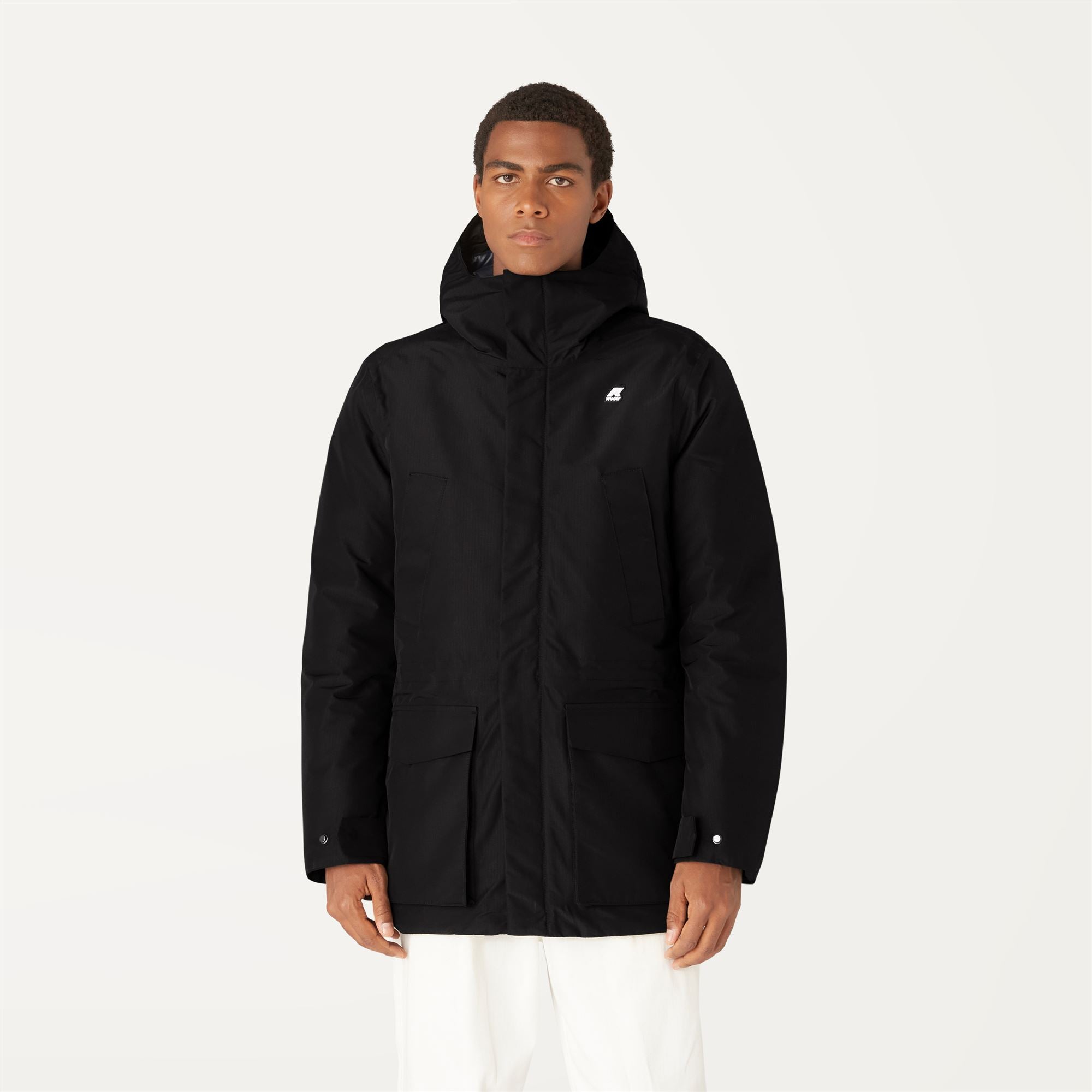 k-way-joshua-thermo-heavy-parka-mi-longue-homme-black-pure-blue-depth image 1