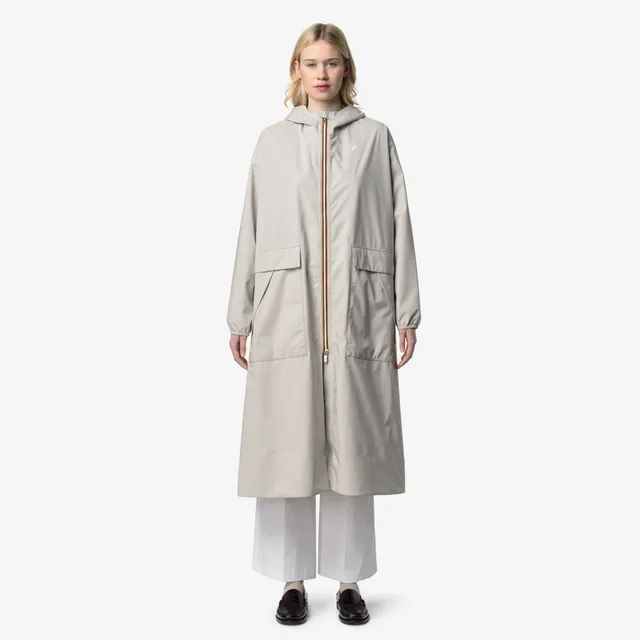 k-way-pernilla-stretch-dot-veste-longue-femme-beige-lt image 1