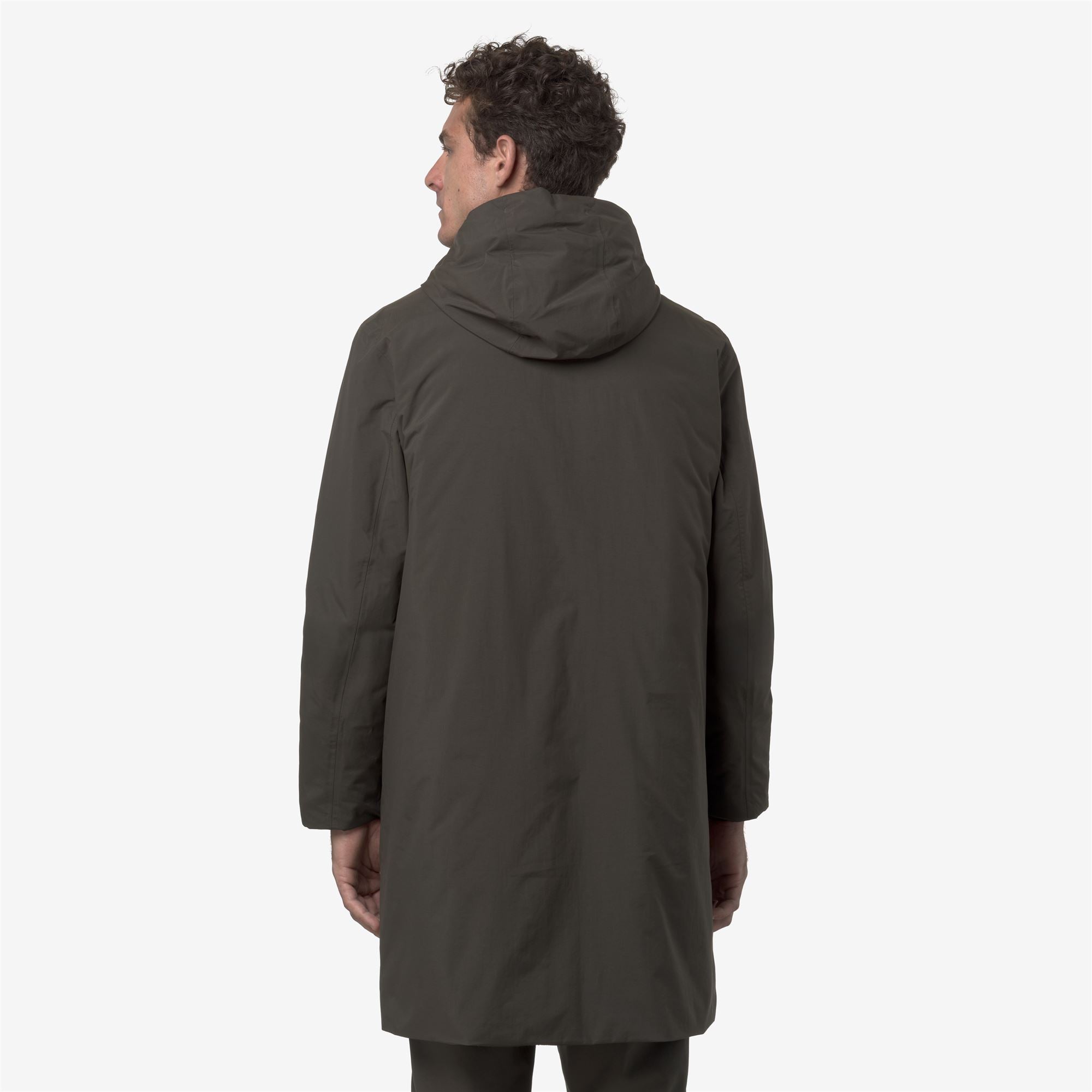 k-way-thomas-warm-ottoman-doudoune-longue-homme-black-olive image 3