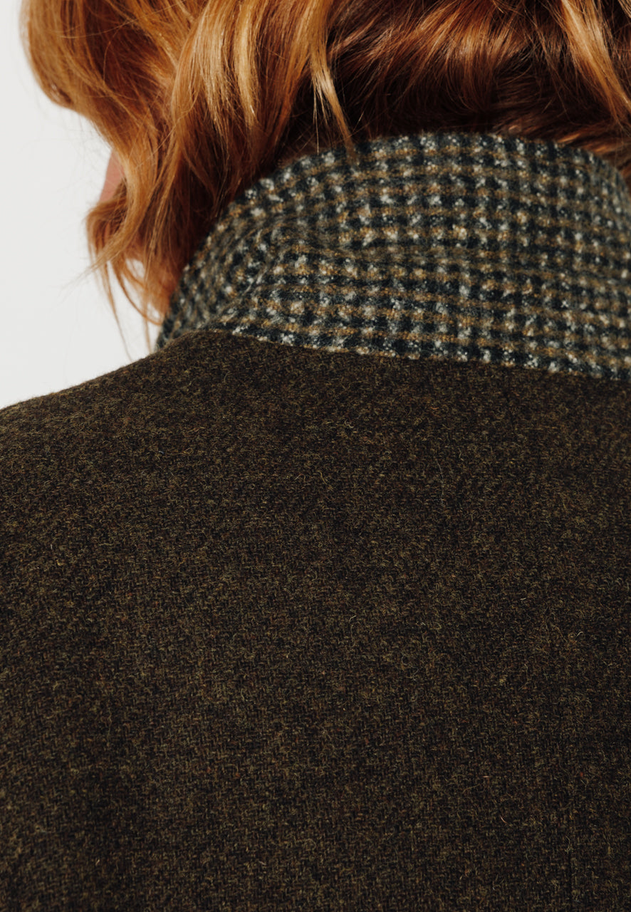 trench-coat-peuplier-manteau-mi-long-droit-en-drap-de-laine-shetland-marron image 5