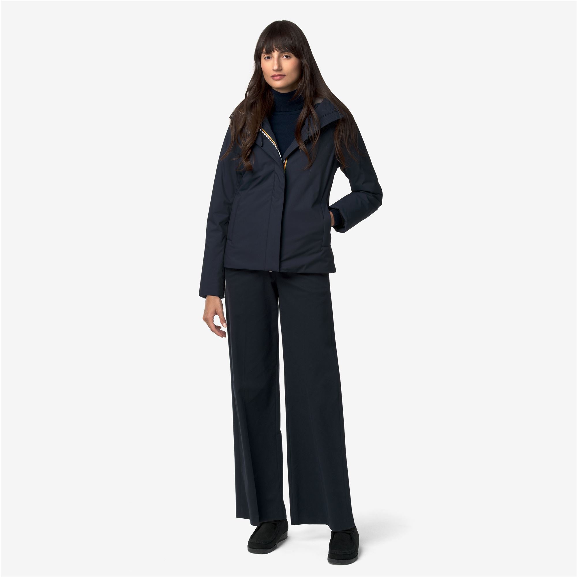 k-way-lil-twill-soft-beaver-veste-courte-femme-blue-d-grey-w image 4