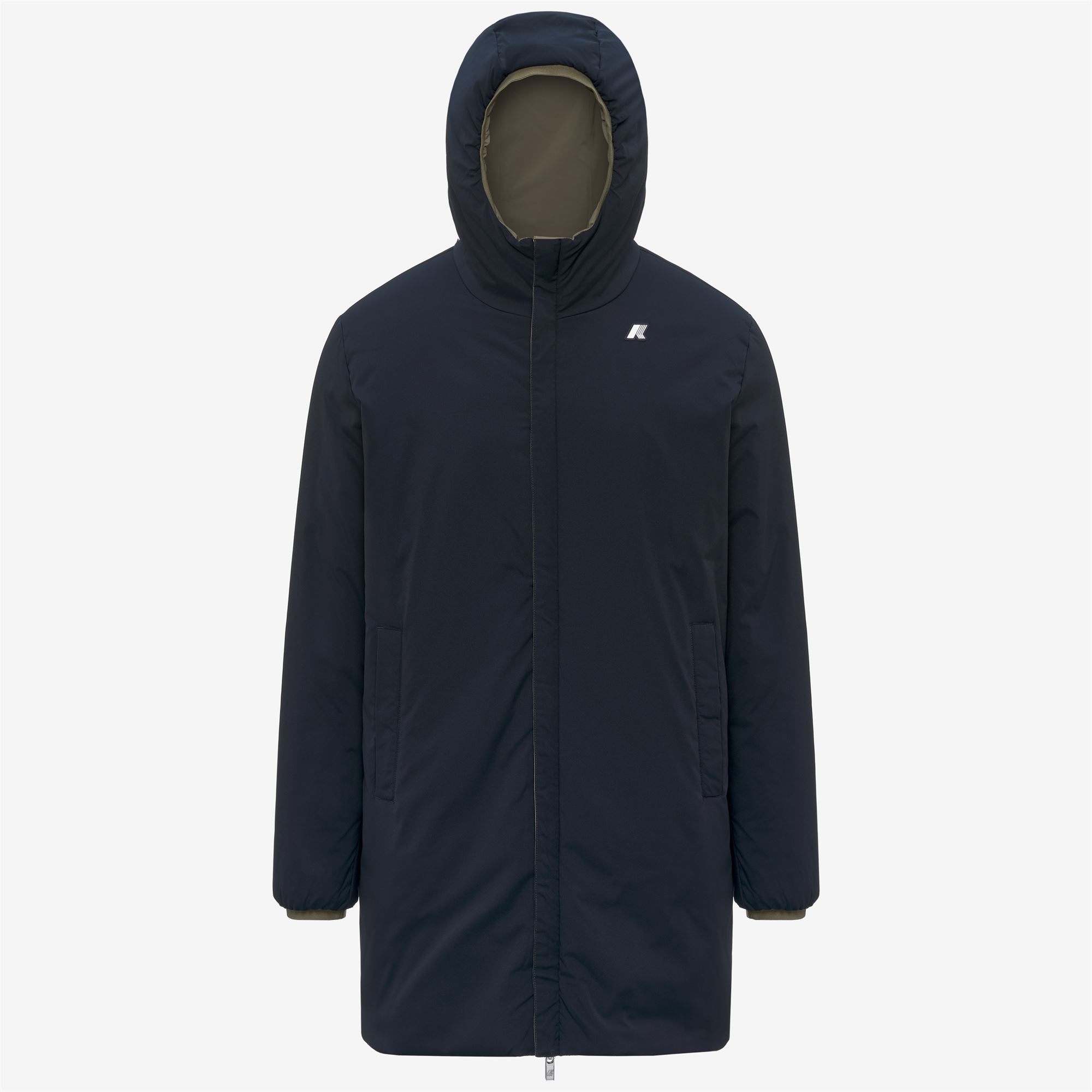 k-way-jacob-st-warm-double-veste-3-4-homme-r-versible-vert-arm-e image 6