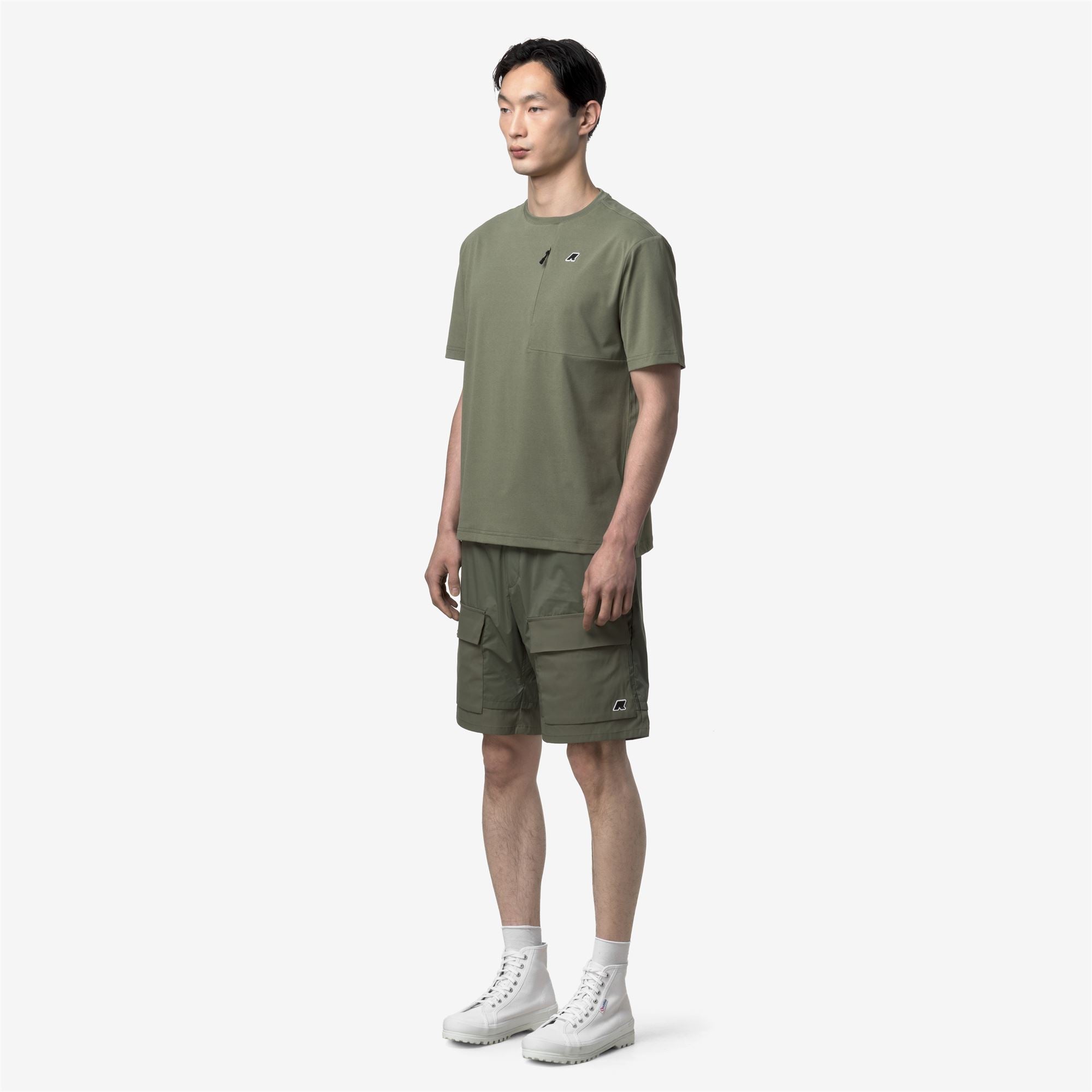 k-way-authion-t-shirt-homme-green-lichen image 2