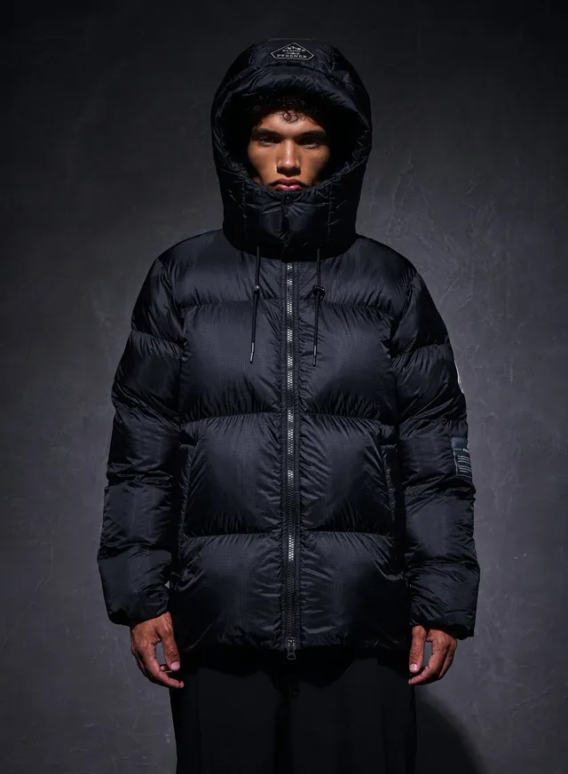 pyrenex-x-wildside-shift-hooded-ripstop-doudoune-unisexe-noire image 1