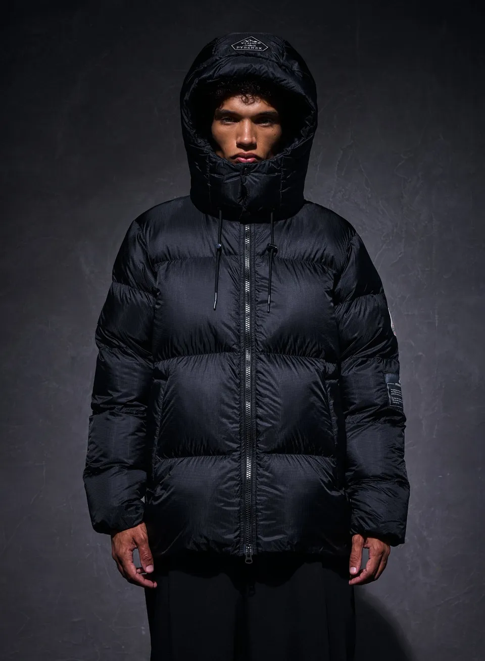 pyrenex-x-wildside-shift-hooded-ripstop-doudoune-unisexe-noire image 1