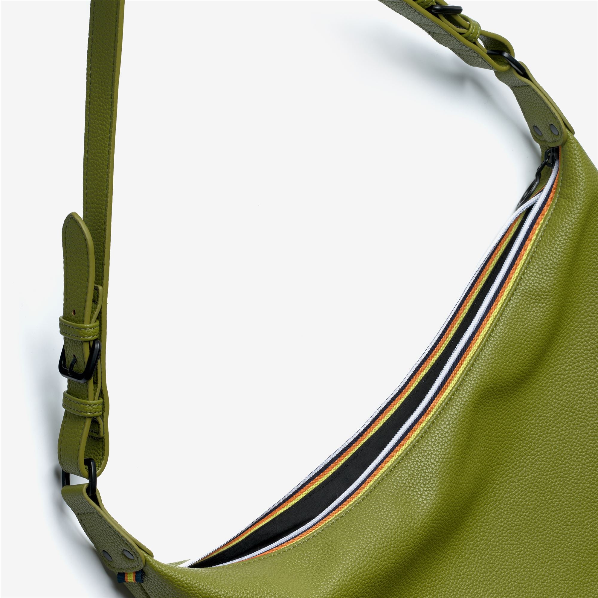 k-way-leaphee-sac-hobo-bandouli-re-femme-green-gold image 3