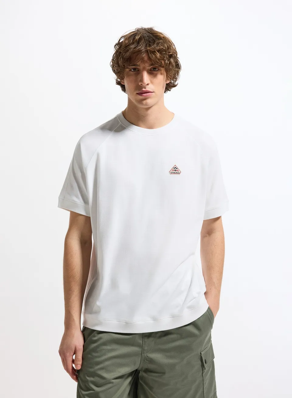 pyrenex-peak-t-shirt-unisexe-coton-bio-blanc image 1