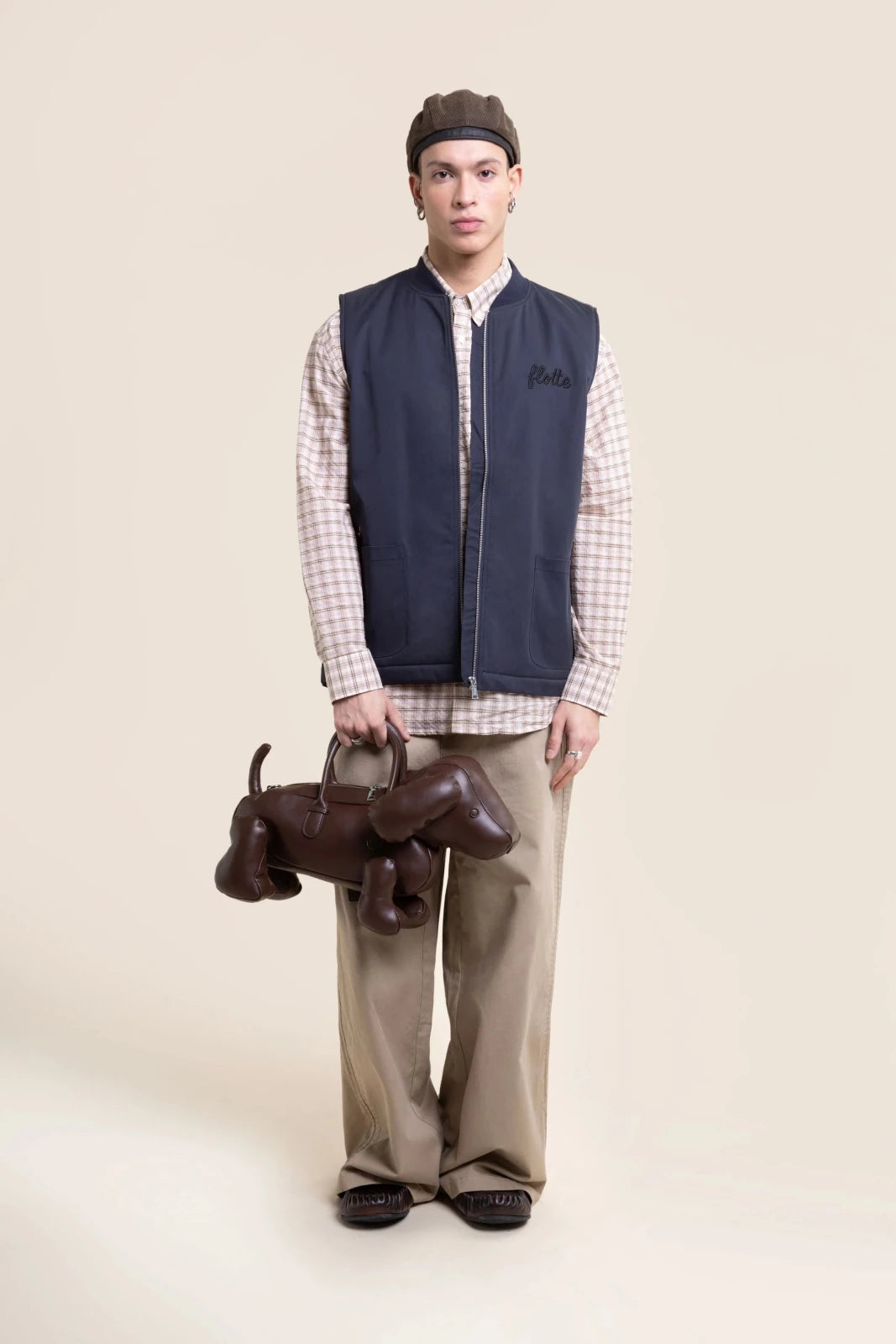 flotte-turot-gilet-sans-manches-imperm-able-sherpa-chat-noir image 3