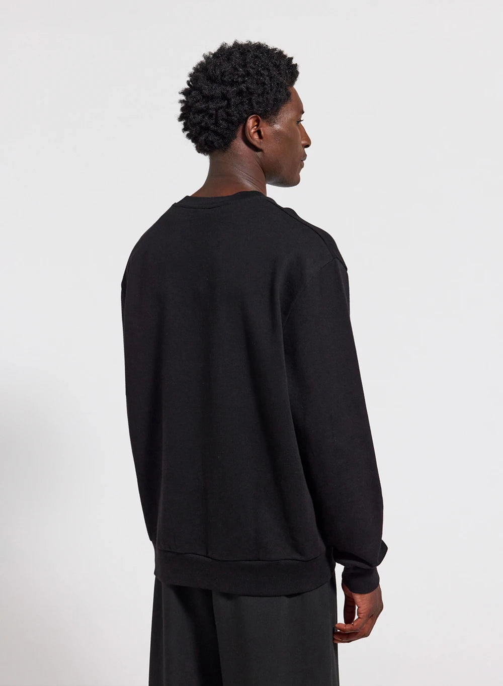 pyrenex-phase-sweat-col-rond-unisexe-noir-coton-bio image 3