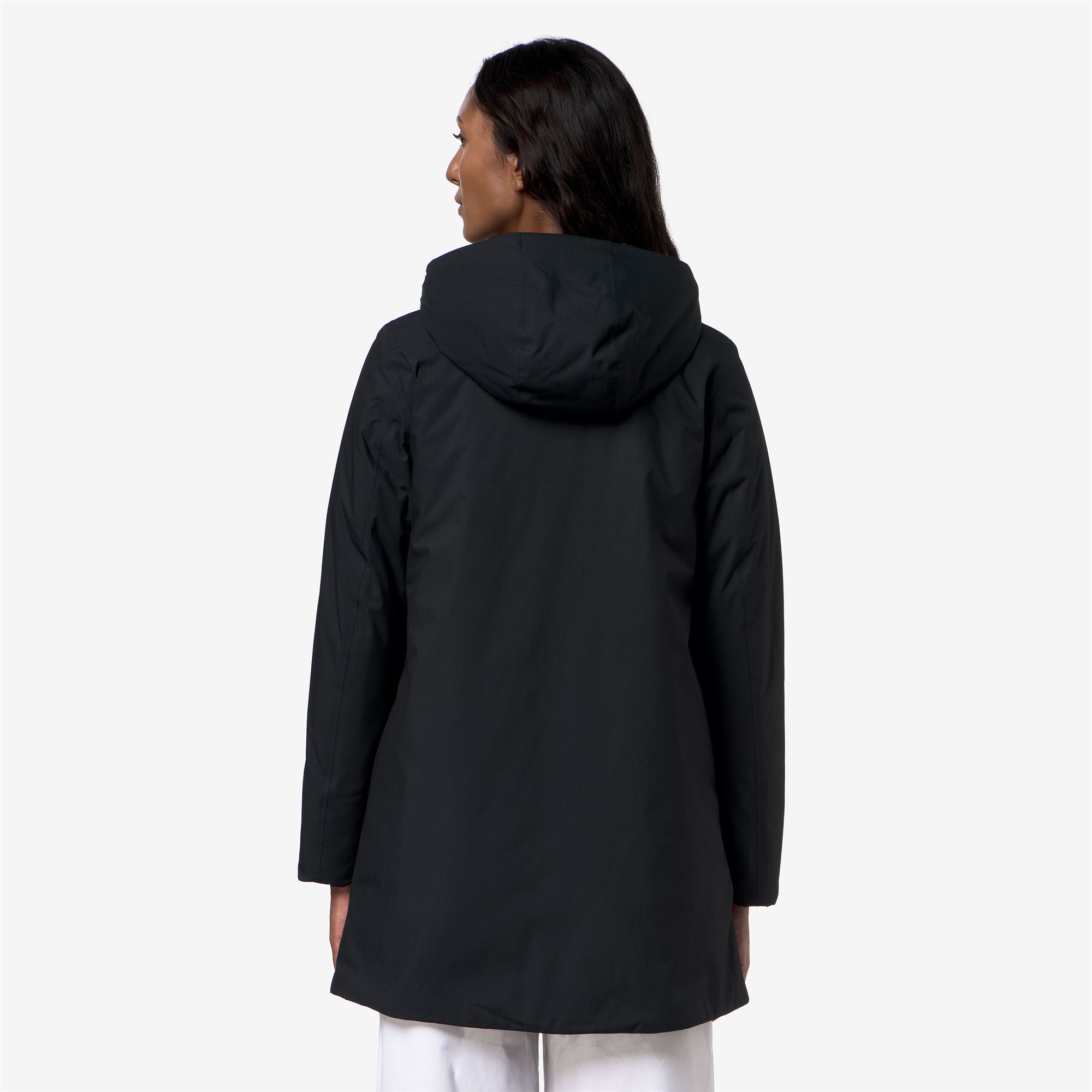 k-way-sophie-twill-soft-beaver-veste-3-4-femme-black-pure-grey-warm image 3