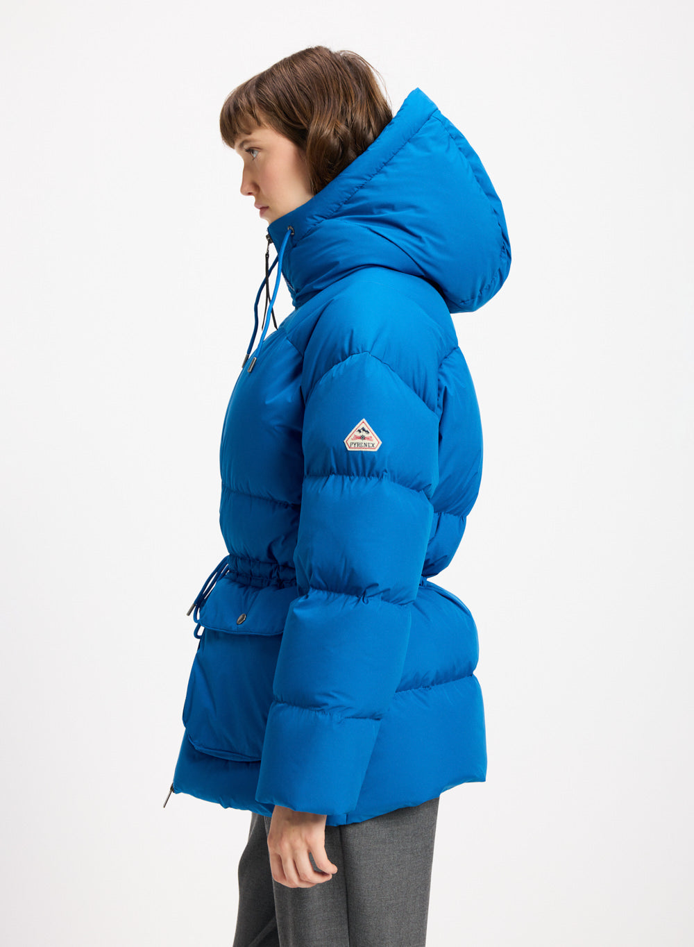 pyrenex-aule-doudoune-hiver-capuche-femme-bleu-lectrique image 3
