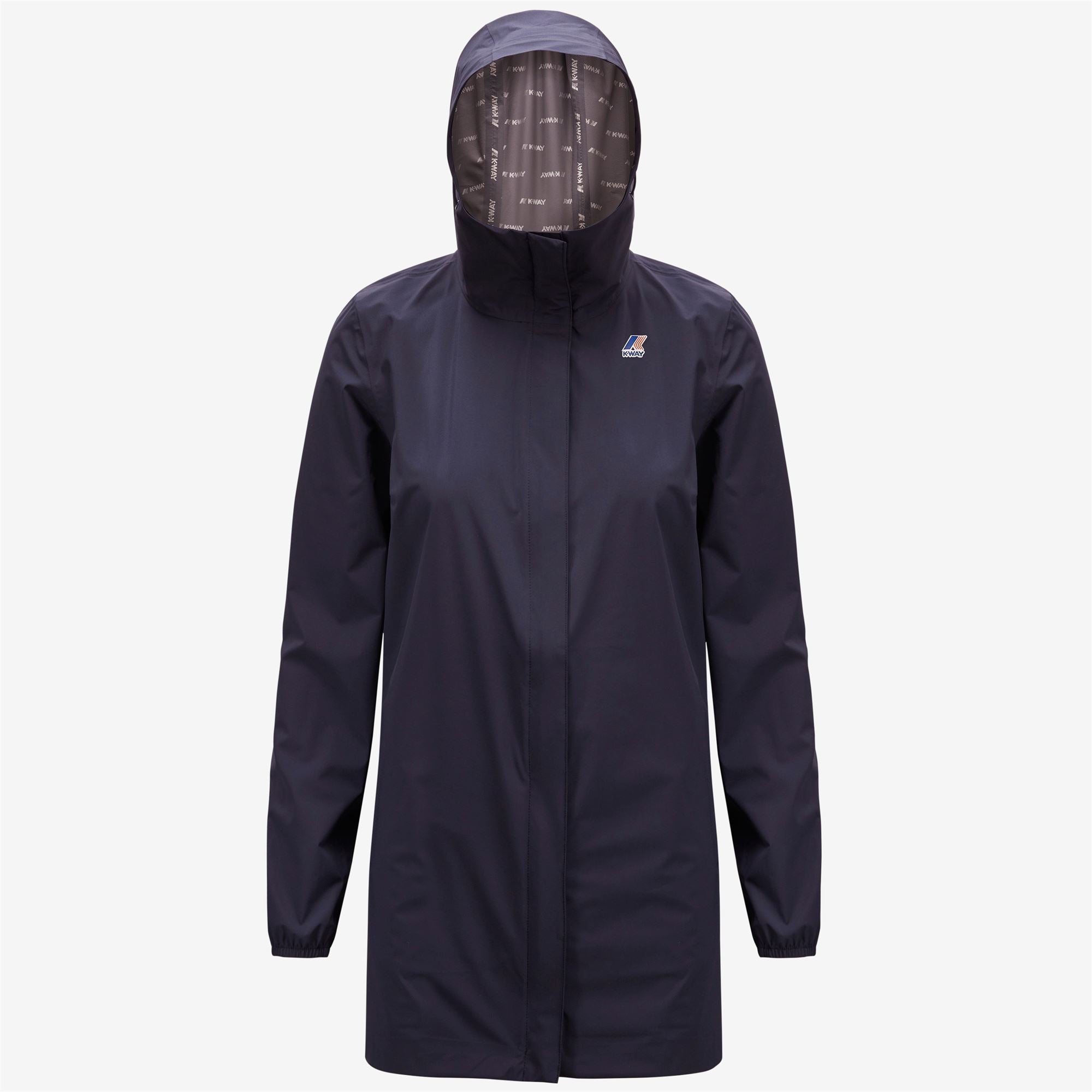 k-way-sophie-stretch-dot-veste-mi-longue-femme-blue-depth-2 image 5