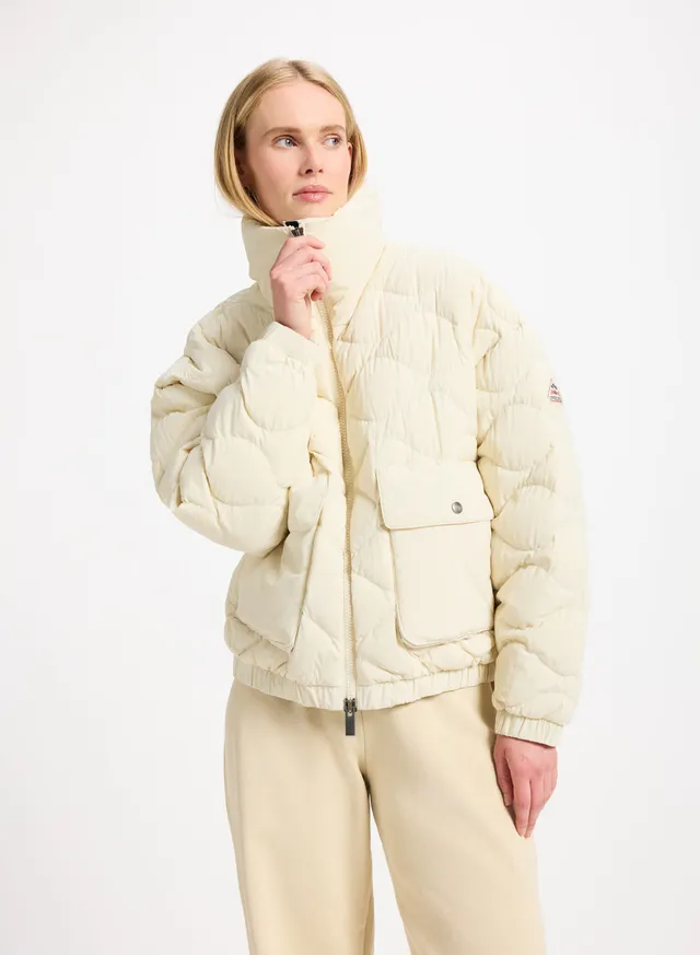 pyrenex-enola-doudoune-courte-bomber-cr-me image 1