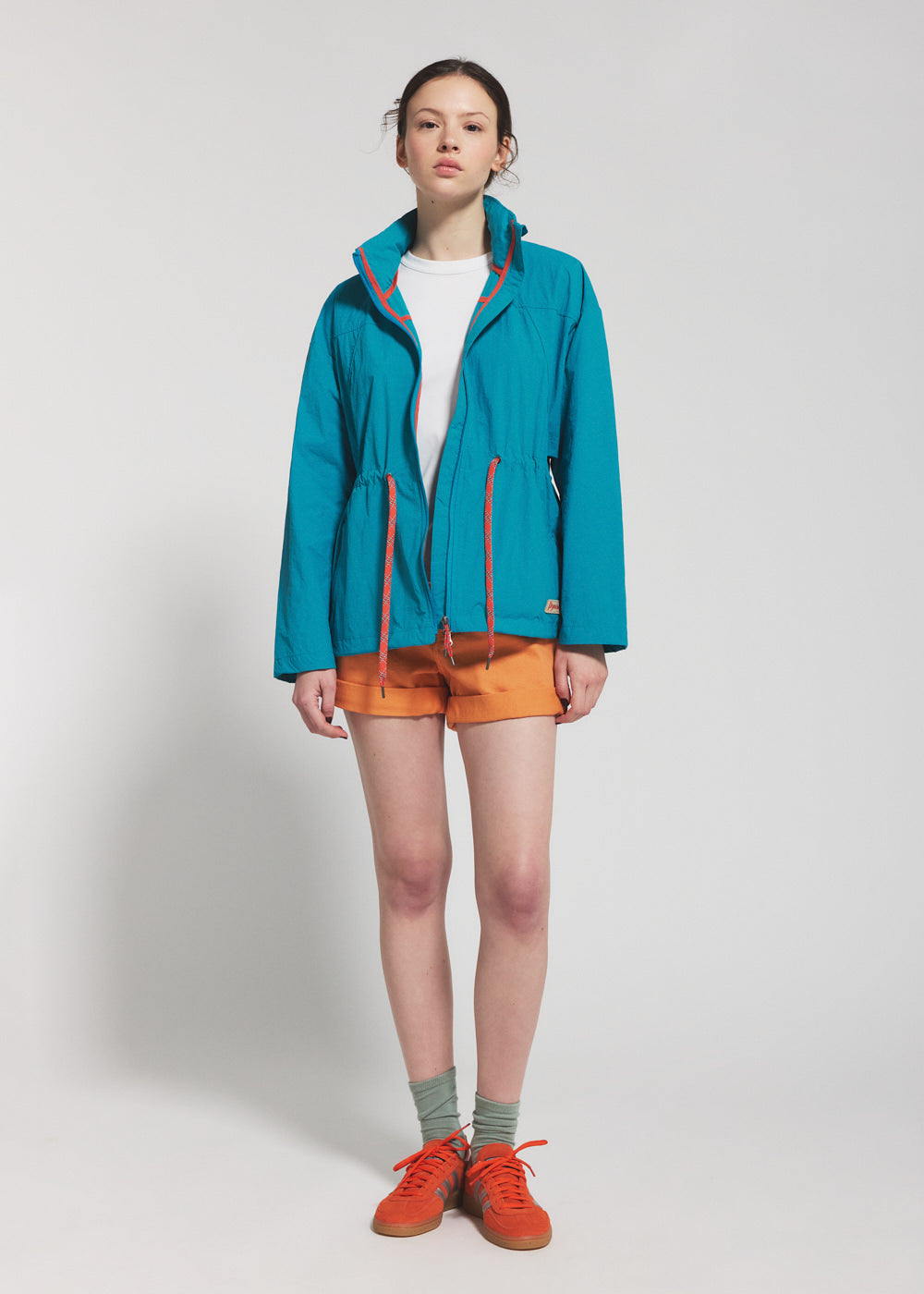 pyrenex-climb-coupe-vent-court-femme-turquoise image 2