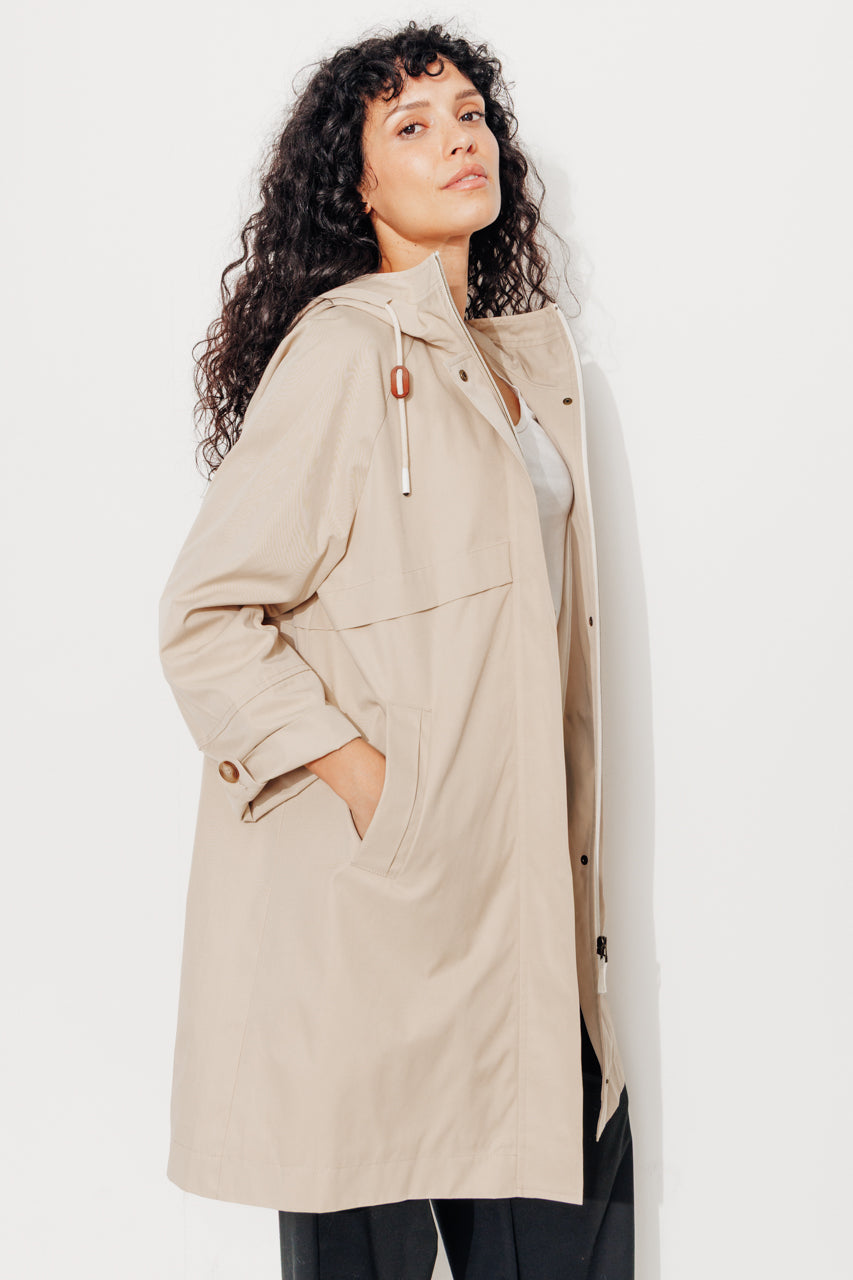 trench-coat-albizia-parka-oversize-d-perlante-toucher-coton-beige image 4