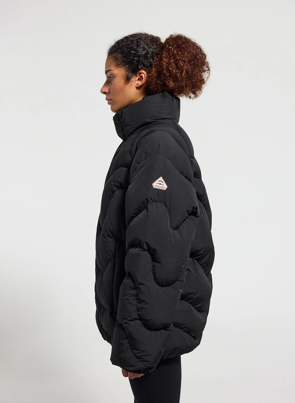 pyrenex-cairns-doudoune-unisexe-enfiler-noire-demi-zip image 6