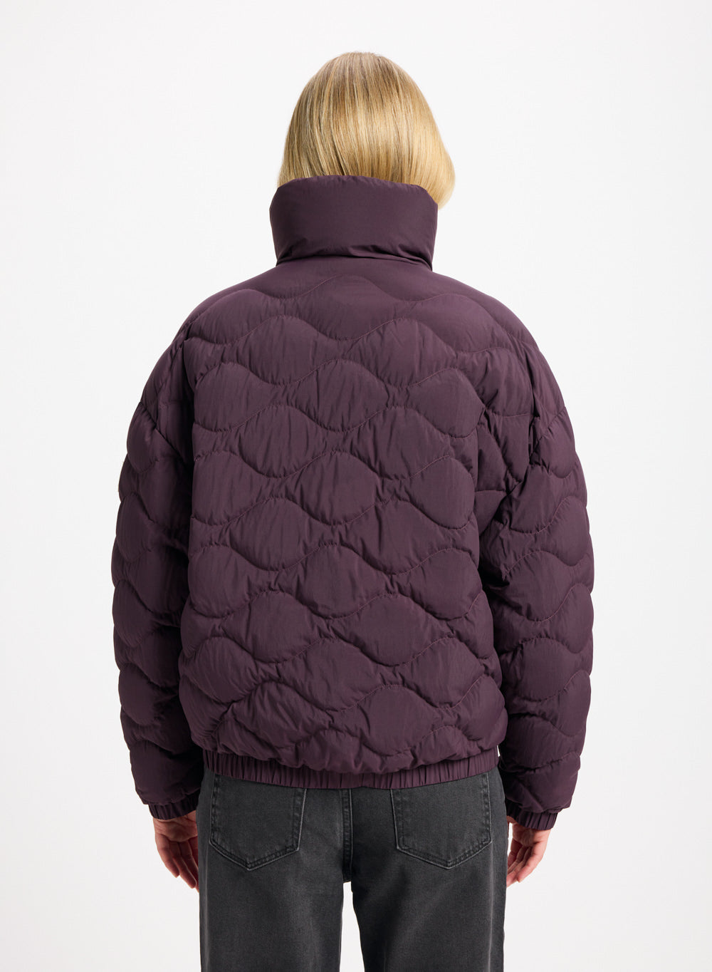 pyrenex-enola-doudoune-courte-bomber-bordeaux image 4