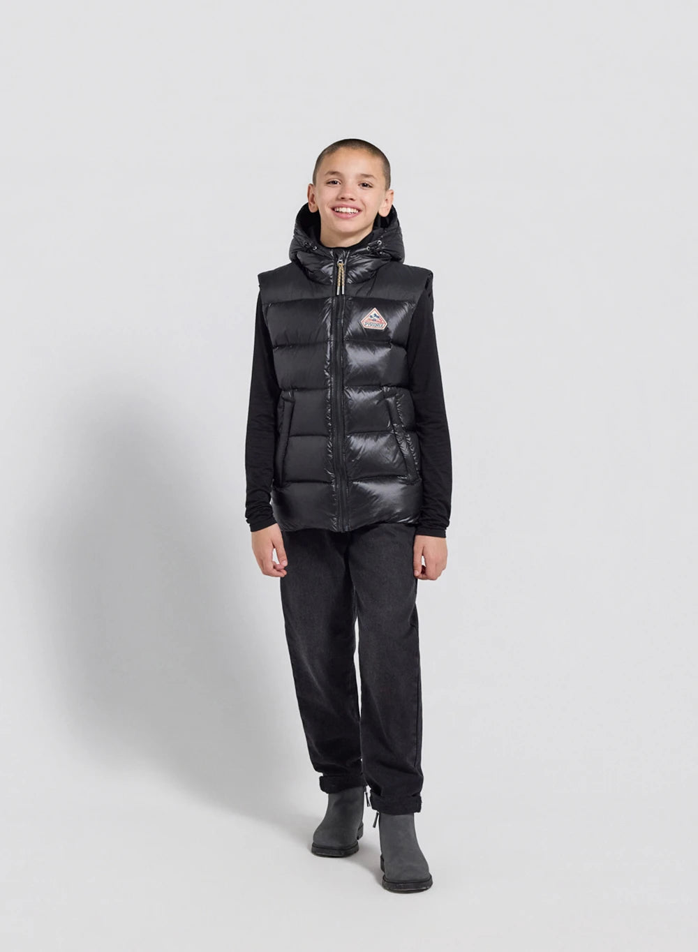 pyrenex-john-doudoune-sans-manches-enfant-noire image 3