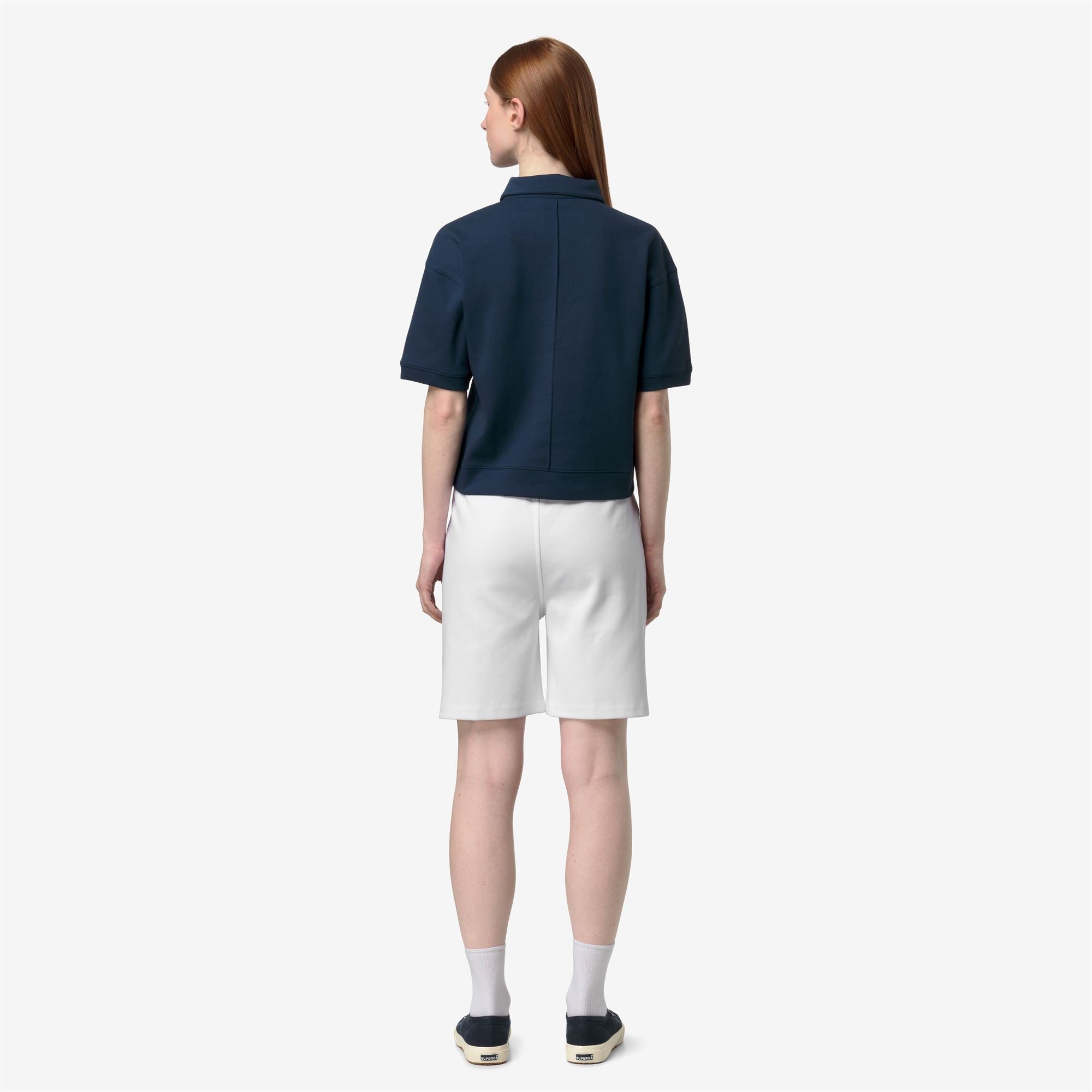k-way-lozany-interlock-polo-femme-blue-insignia image 3
