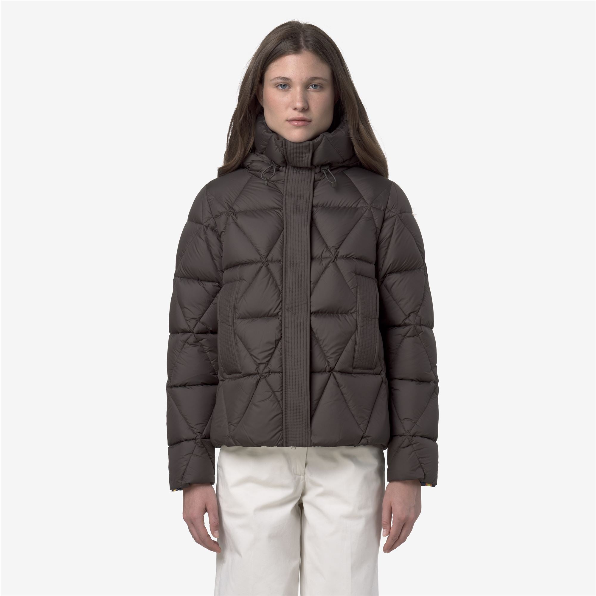 k-way-lethille-thermo-microfiber-doudoune-courte-femme-black-olive-combo image 1