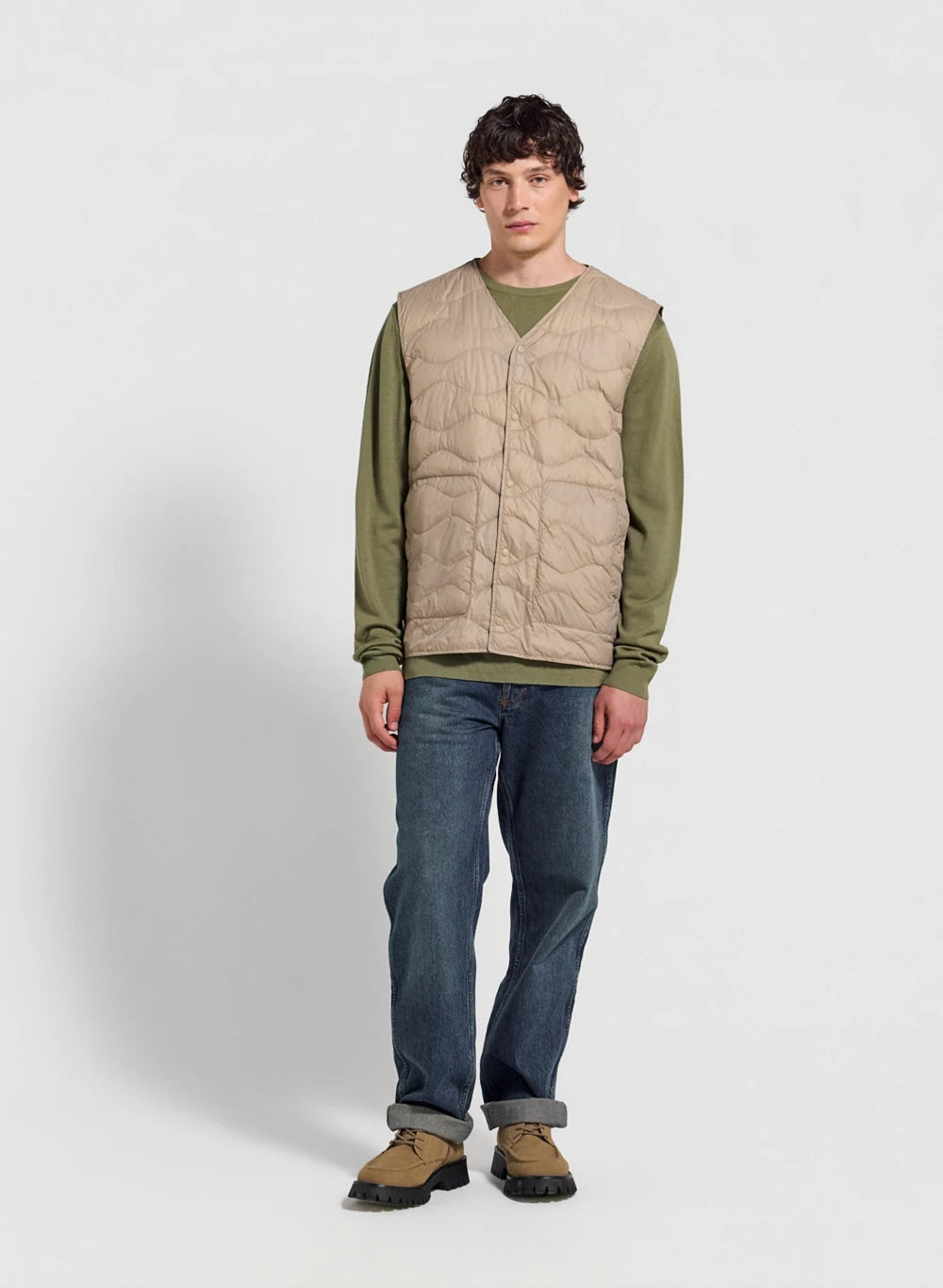 pyrenex-handy-vest-doudoune-sans-manches-homme-beige-clair image 2