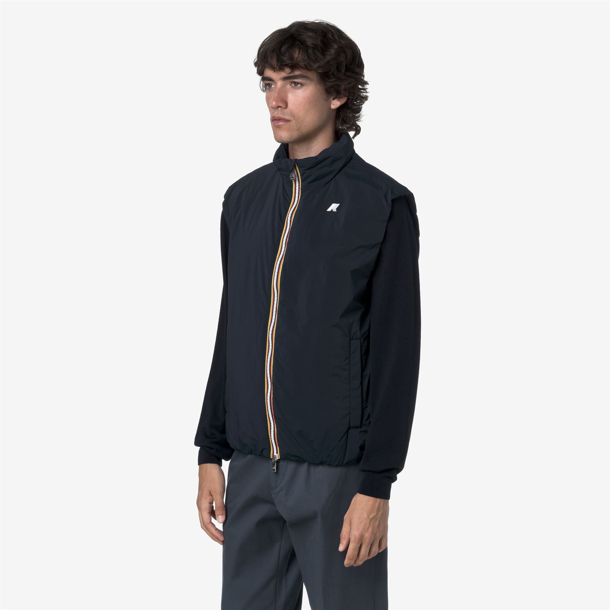 k-way-valen-plain-warm-gilet-homme-blue-depth image 2