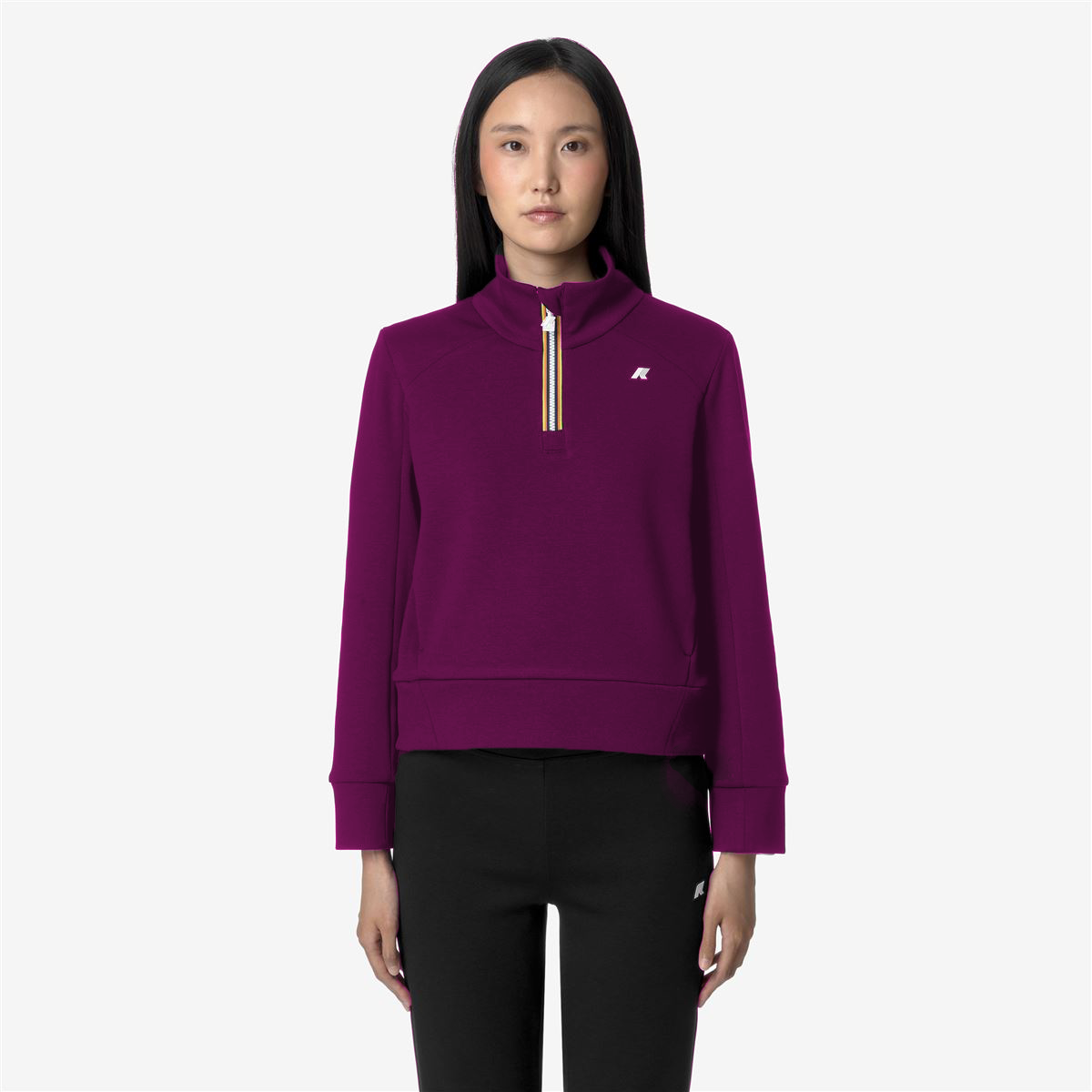 k-way-louen-light-spacer-pull-polaire-femme-violet-dk-purple image 1