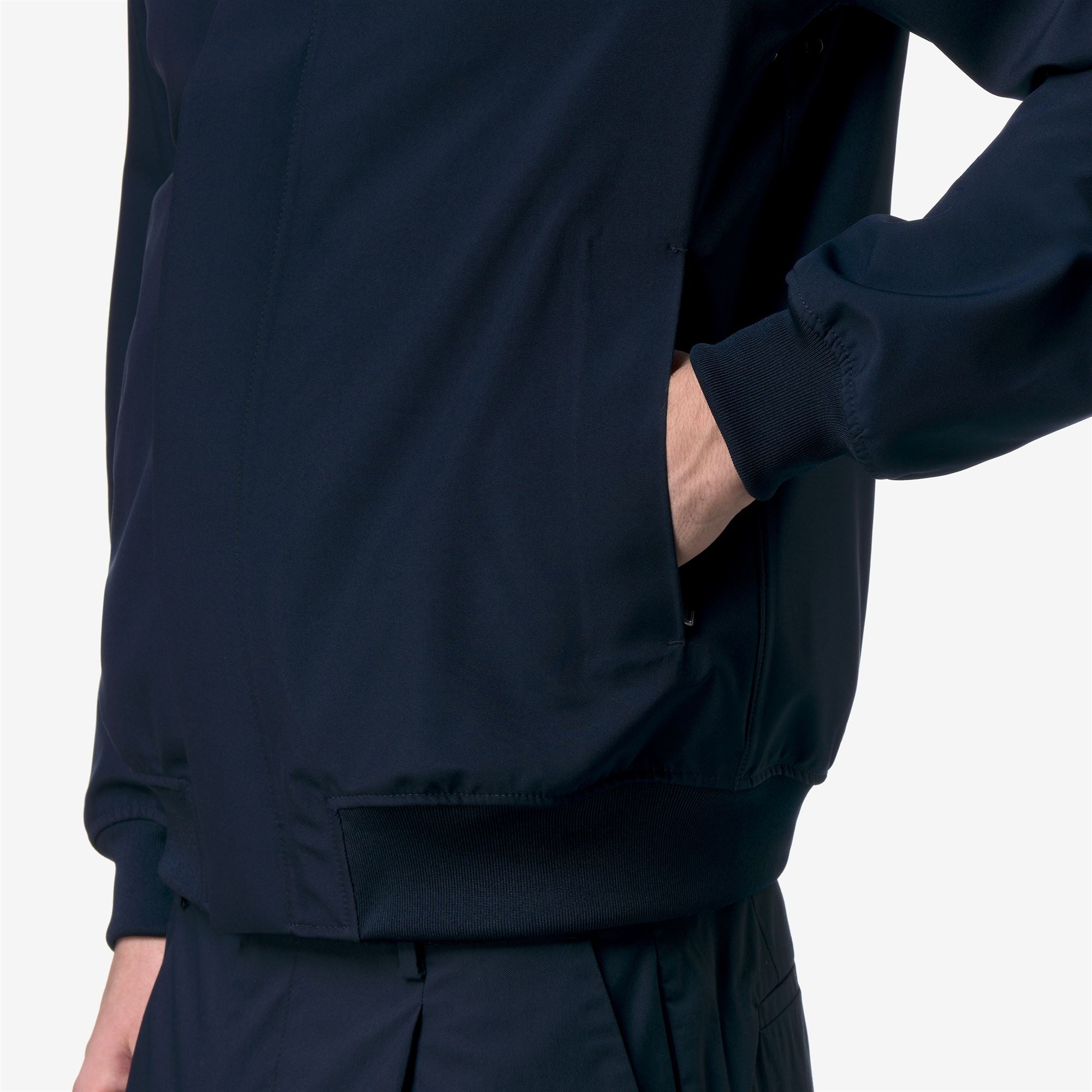 k-way-joachim-bonded-jersey-veste-courte-homme-blue-depth image 4