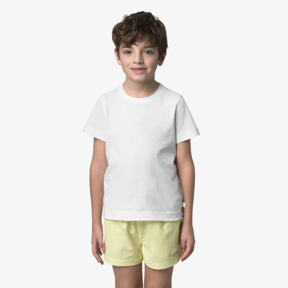 k-way-p-hazel-stripes-beach-short-de-bain-gar-on-white-yellow-lime image 1
