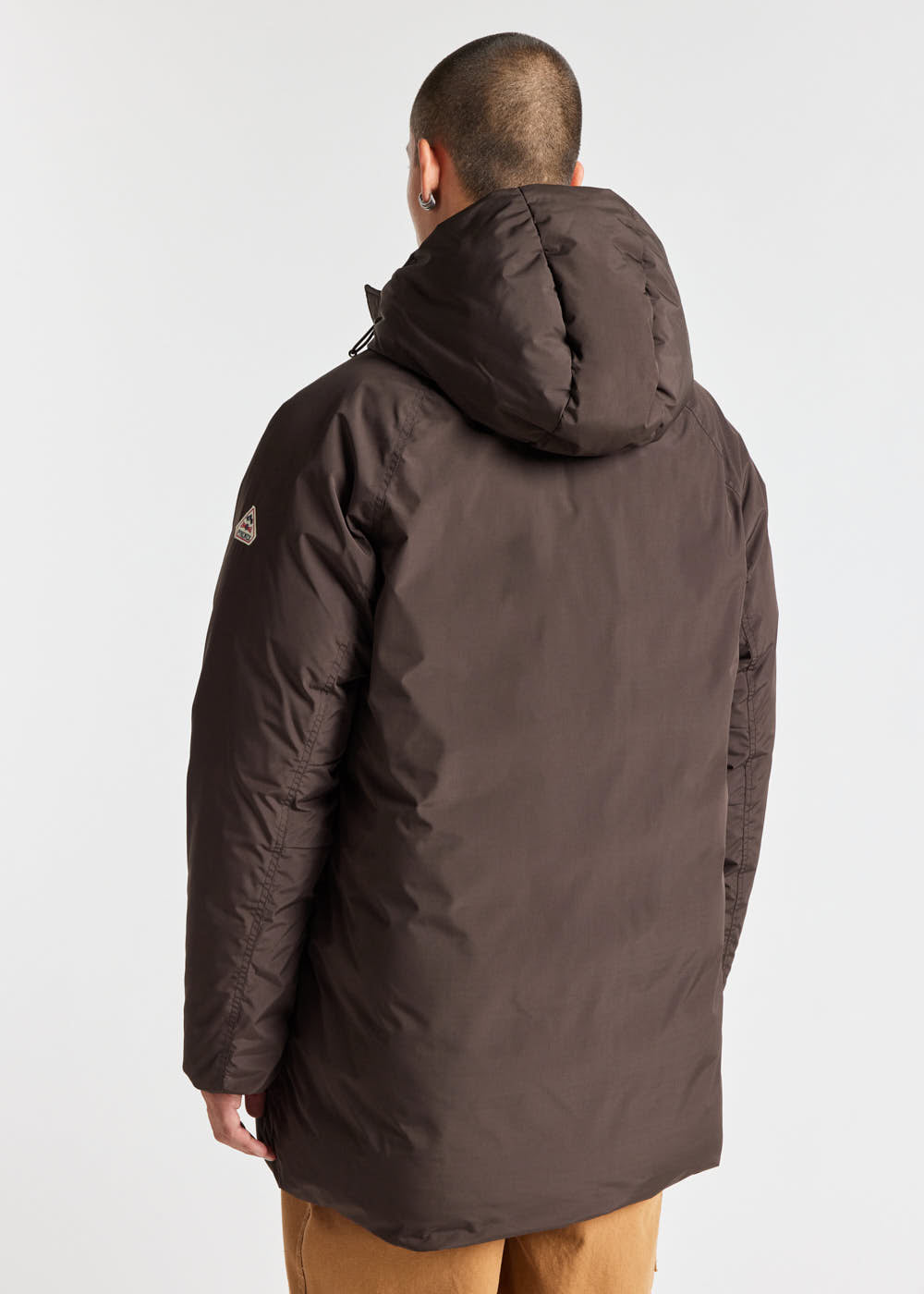pyrenex-spark-parka-capuche-homme-en-duvet-naturel-marron image 5