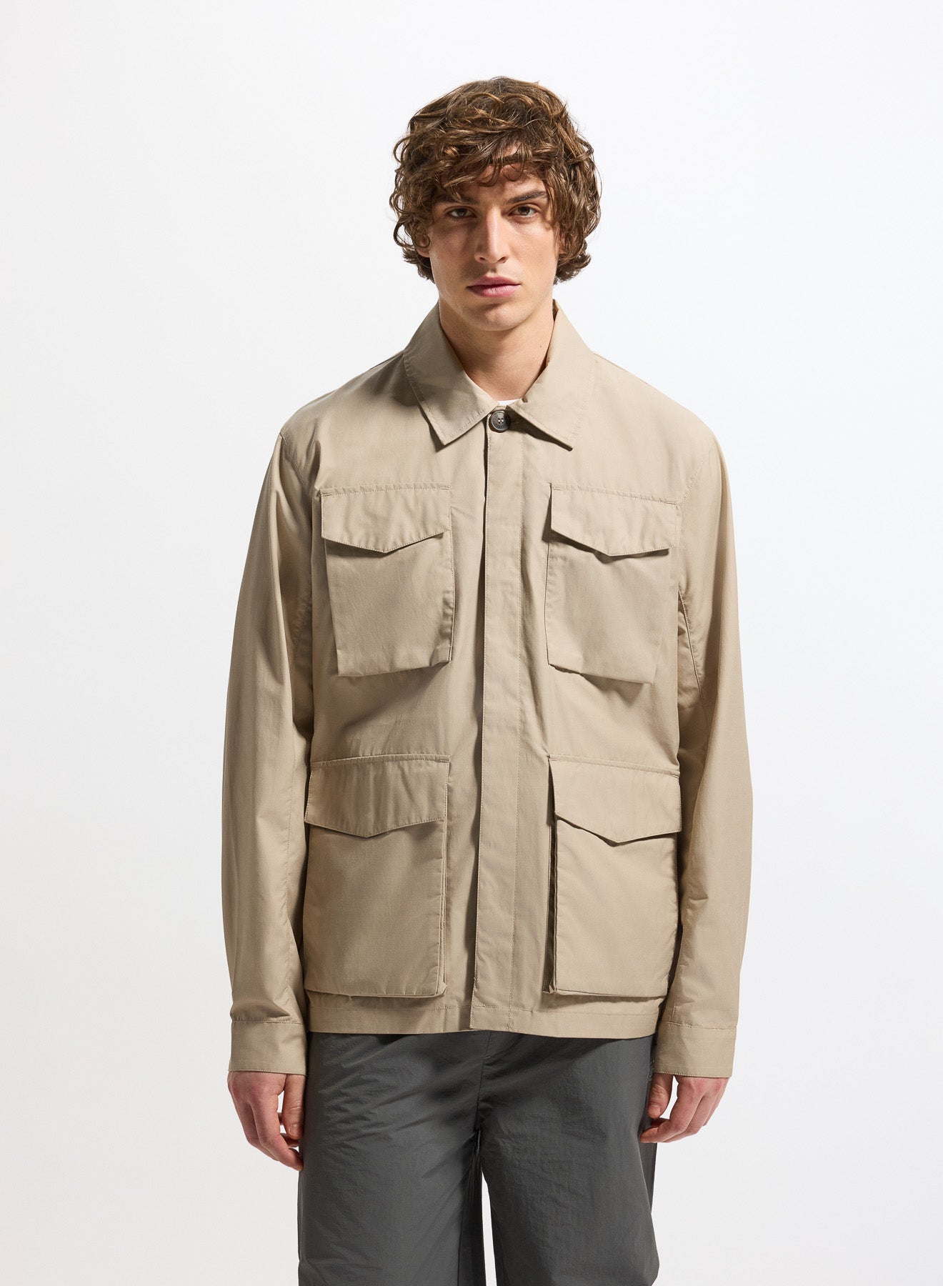 pyrenex-field-veste-l-g-re-homme-beige-style-militaire image 1