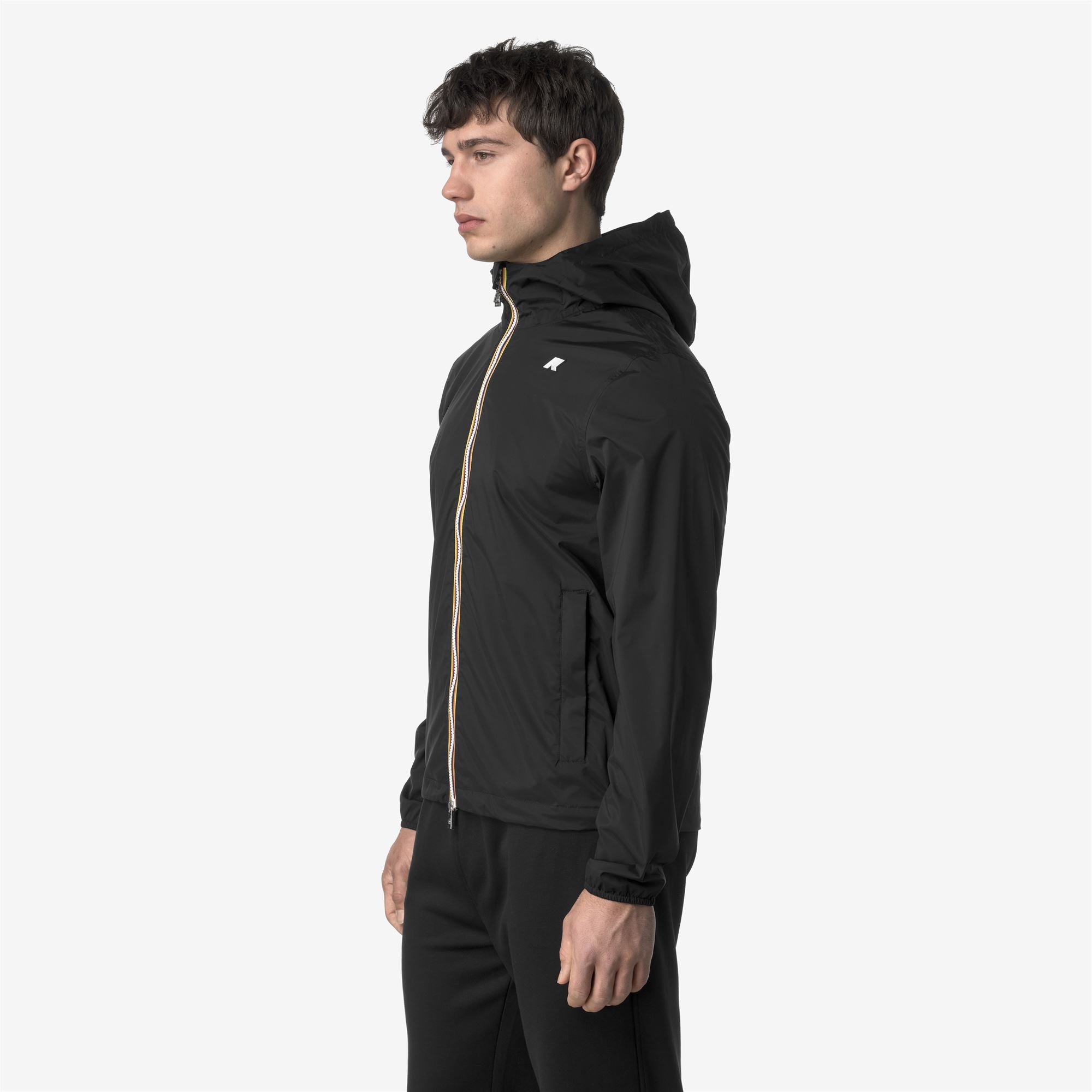 k-way-jack-stretch-nylon-jersey-veste-court-homme-black-pure image 2