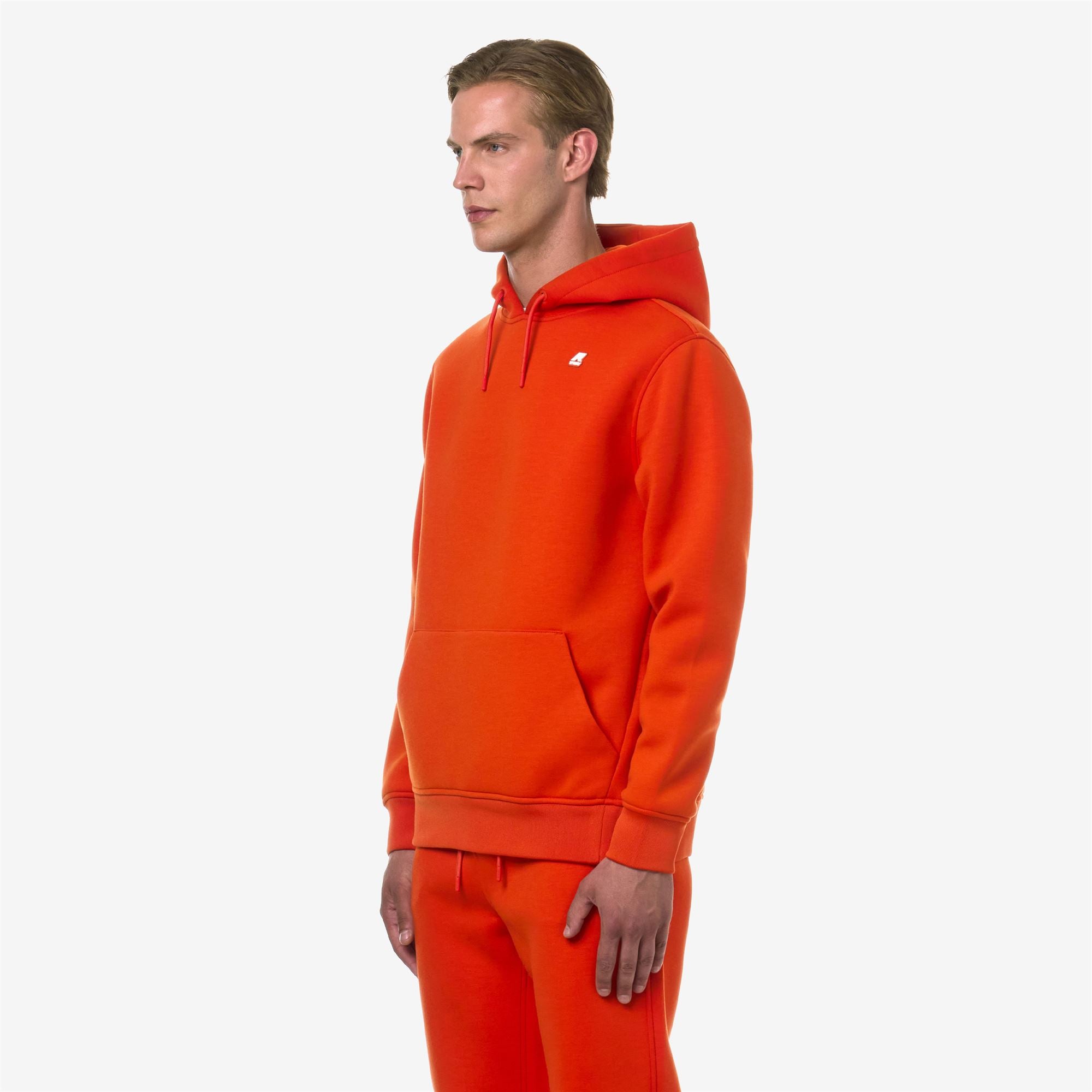 k-way-bernie-spacer-polaire-pull-over-homme-orange-pumpkin image 2