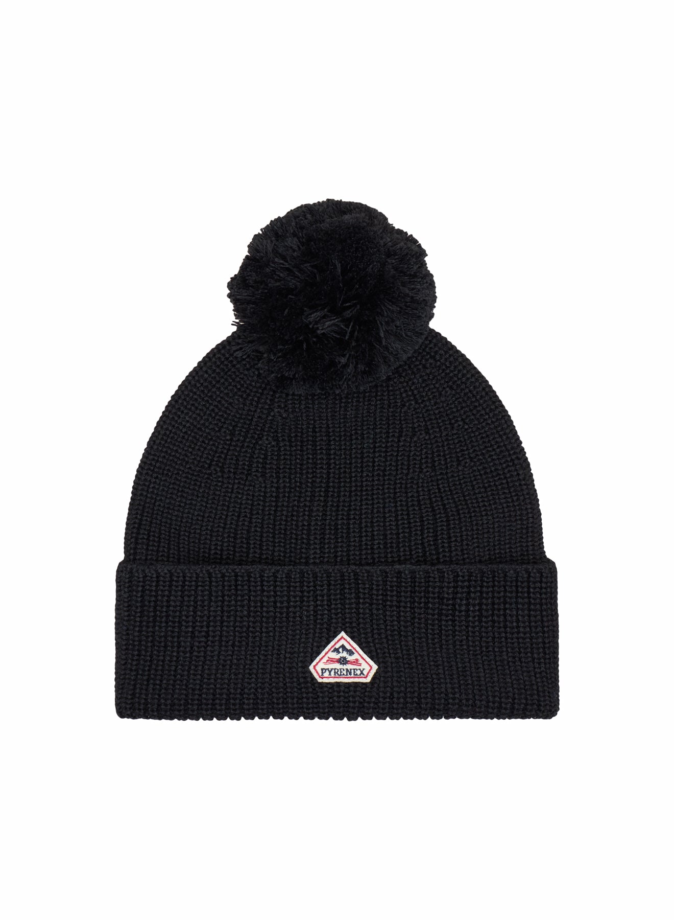 pyrenex-eki-bonnet-pompon-laine-enfant-noir image 2