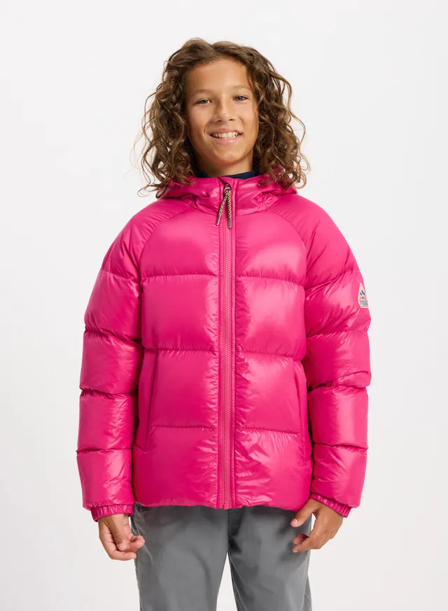 pyrenex-sten-doudoune-capuche-enfant-fuchsia-taffetas image 1