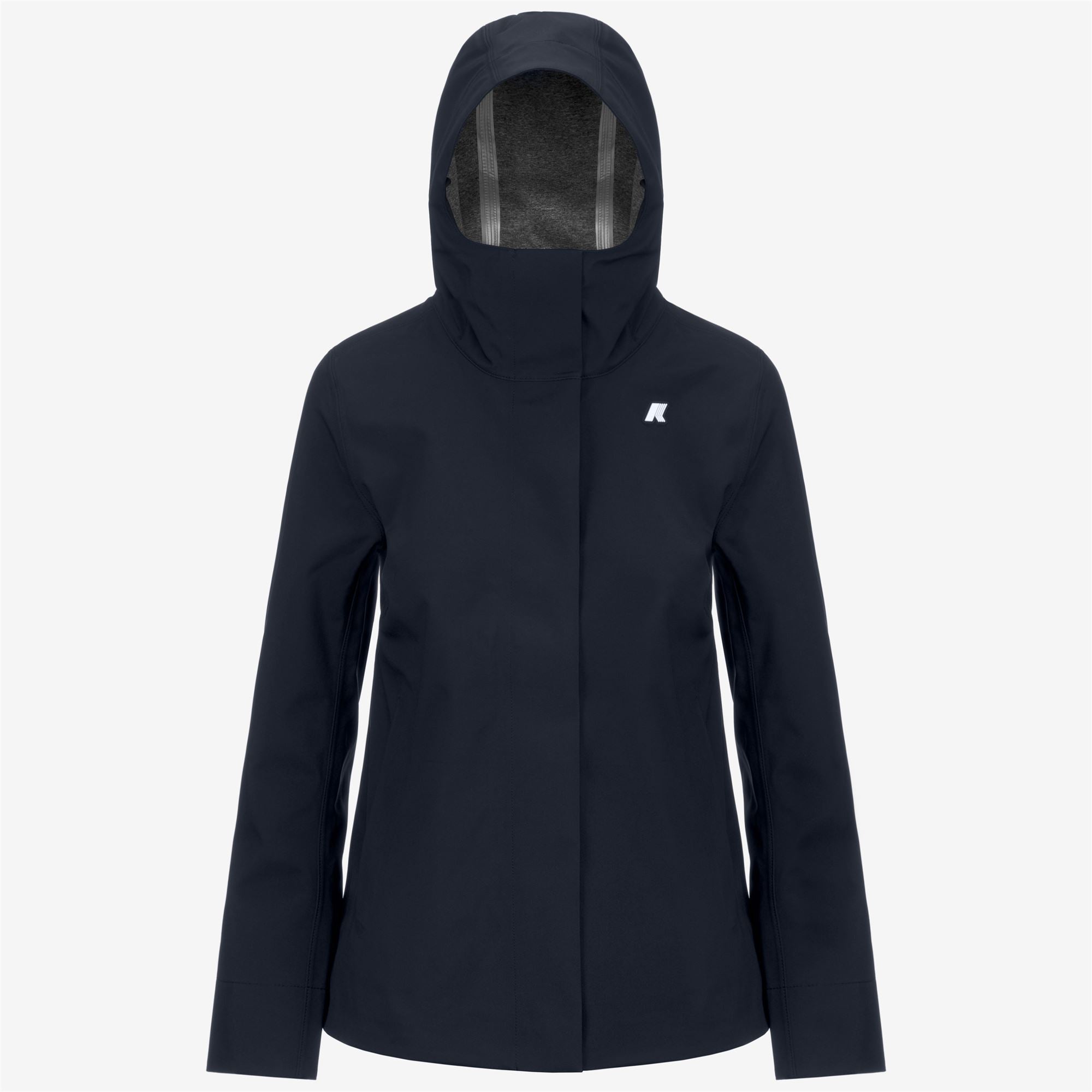 k-way-madalina-bonded-jersey-veste-mi-longue-femme-blue-depth image 5