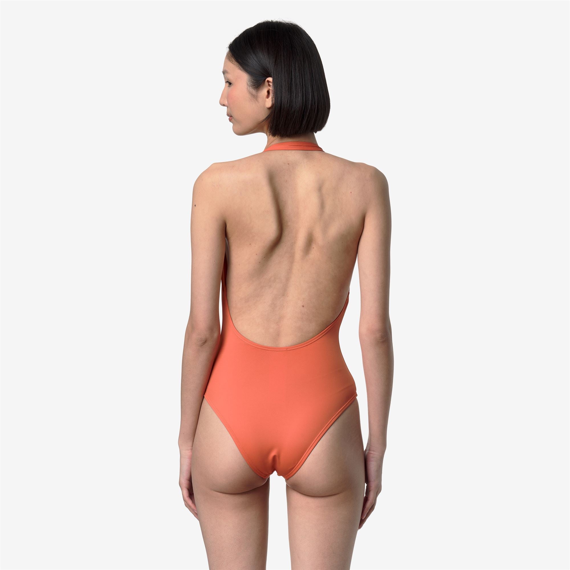 k-way-sylvie-beach-maillot-de-bain-1-pi-ce-femme-orange-brownish image 3
