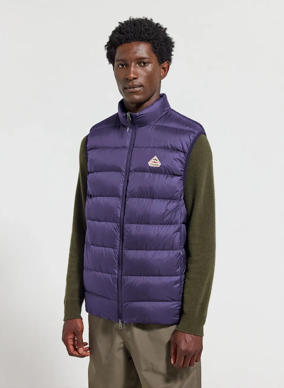 pyrenex-arial-doudoune-sans-manches-homme-violette-duvet image 1