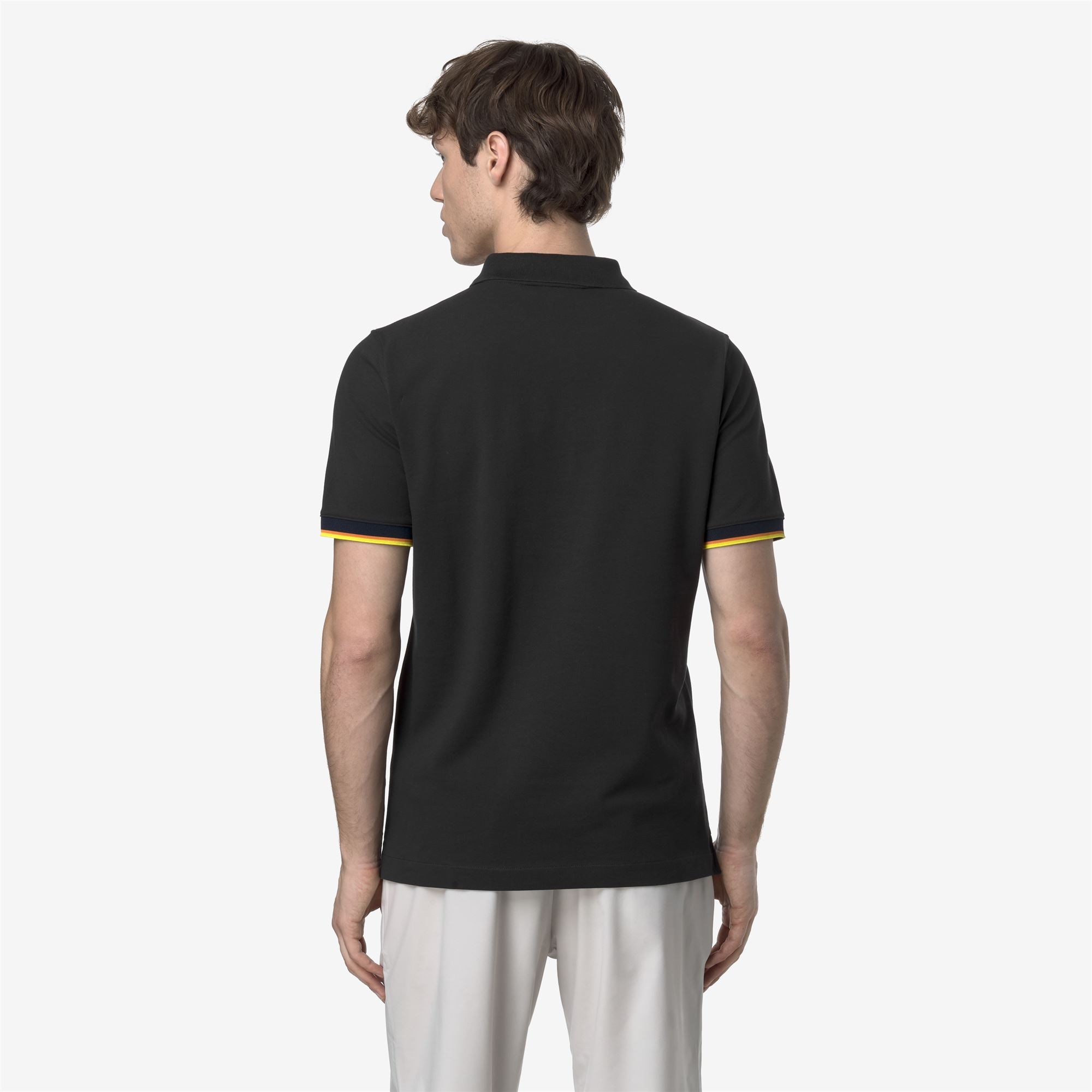k-way-vincent-piqu-slim-polo-homme-black-pure image 3